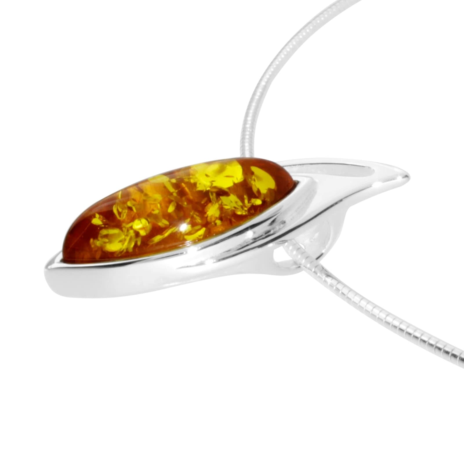OSTSEE-SCHMUCK Kette mit Anhänger »- Gleiter-Maie - Silber 925/000 - Bernstein«