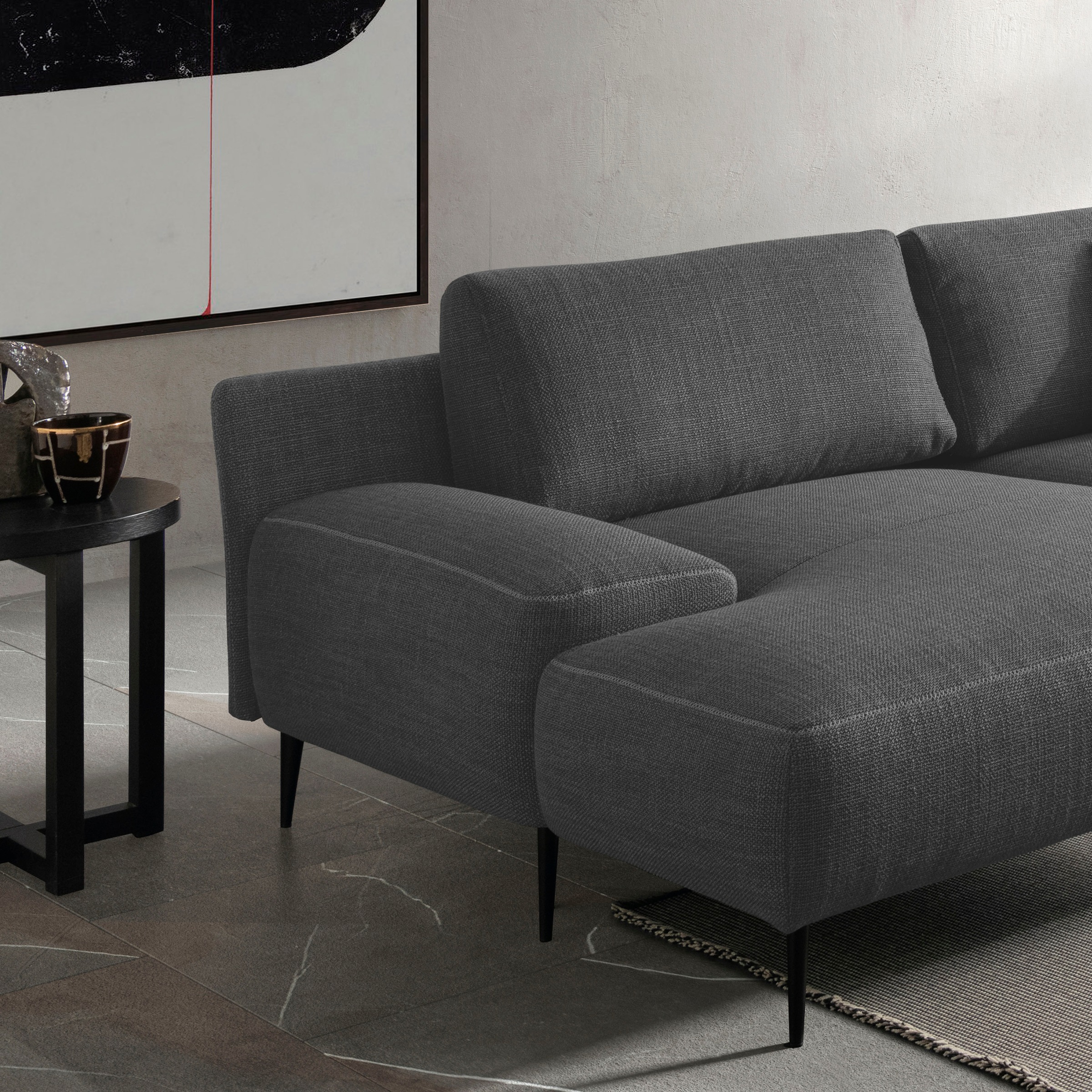 Thumbnail - designwerk Ecksofa "Forma L-Form, zeitloses Designsofa mit aktuellem Fuß" in hochwertiger Verarbeitung & tollem Sitzkomf...