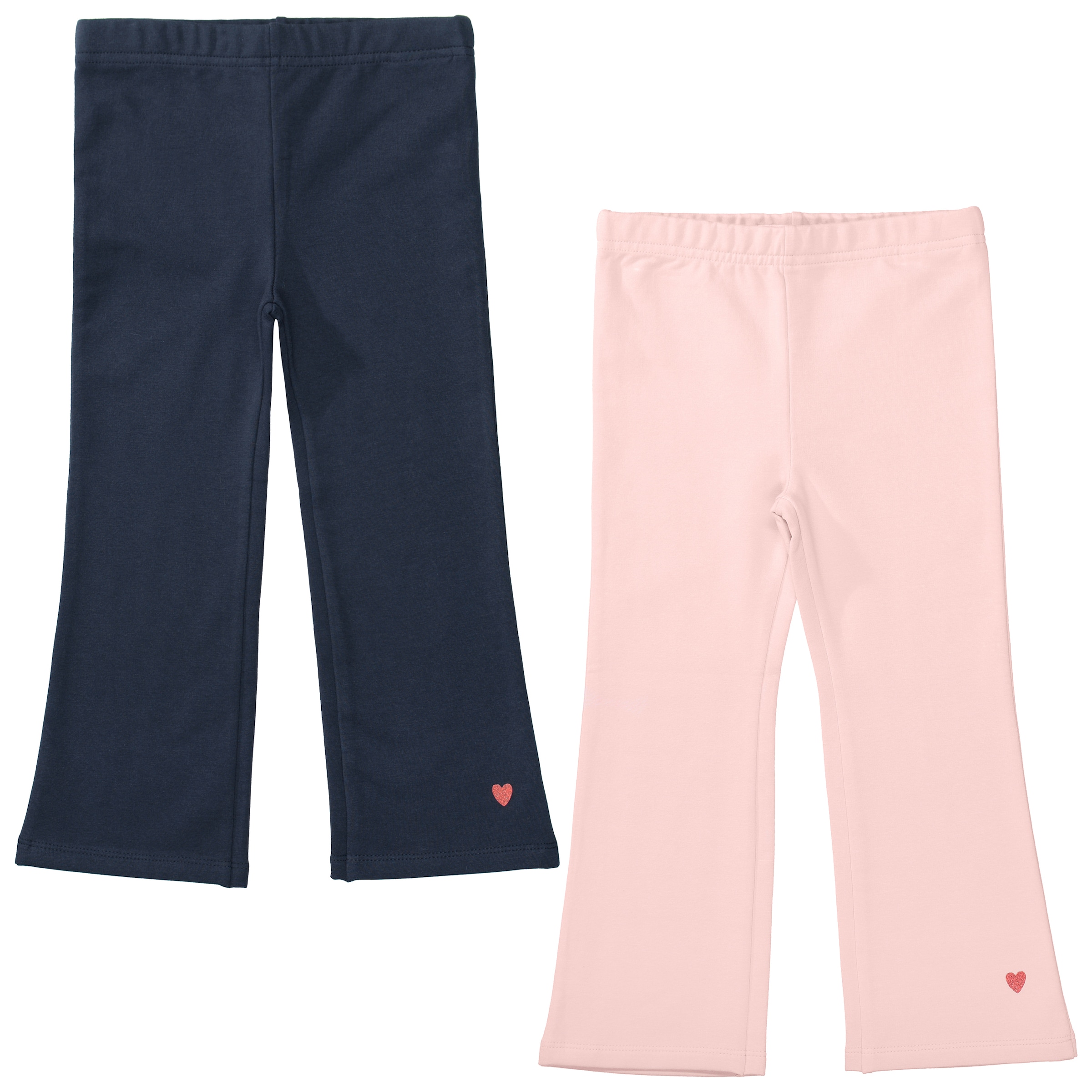 STACCATO Leggings 2er Pack, mit Herz-Print und ausgestelltem Bein, für Girls
