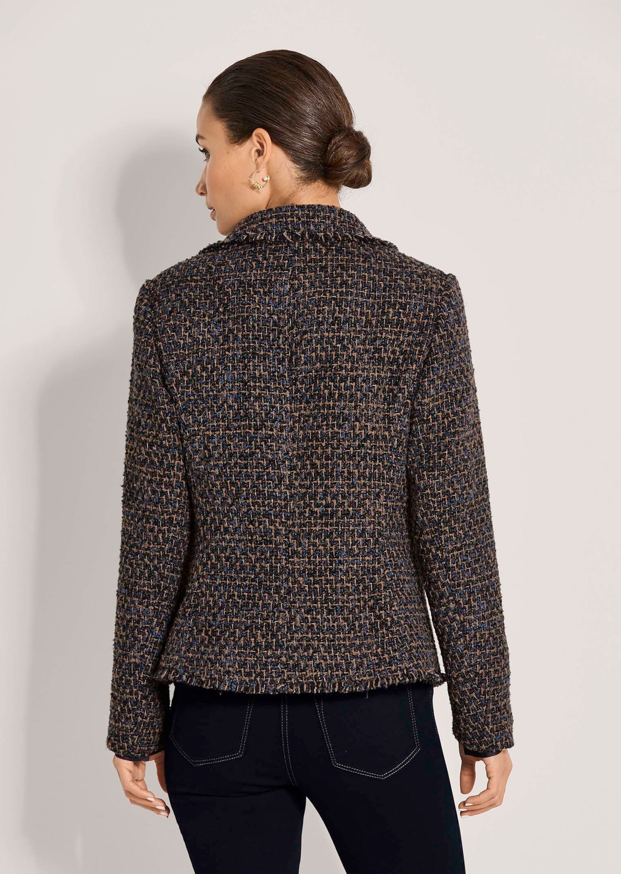 MADELEINE Jackenblazer »Blazer Tweedblazer mit Fransenkanten«