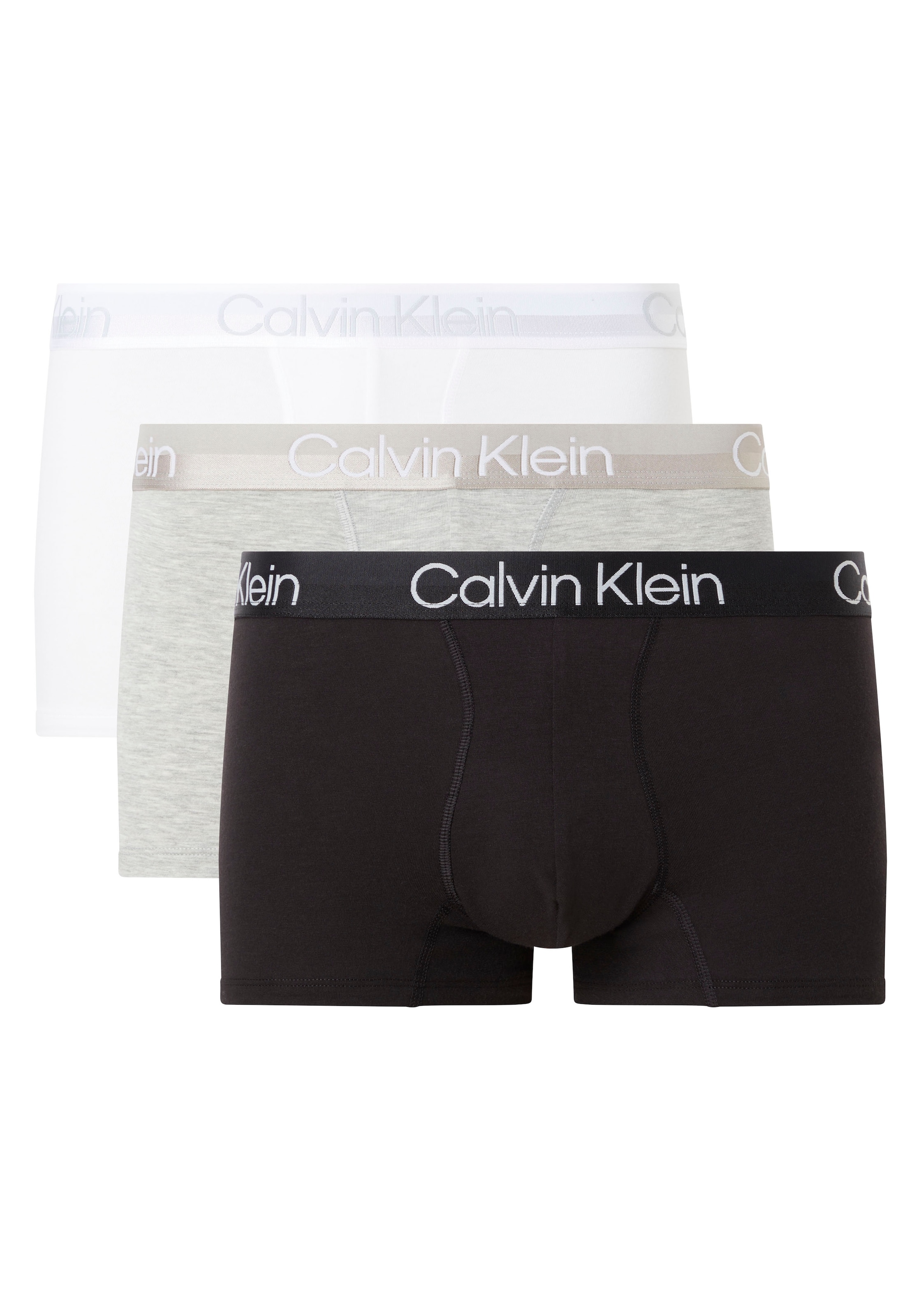 Calvin Klein Underwear Trunk, (Packung, 3 St.), mit Logoschriftzug auf dem Bund