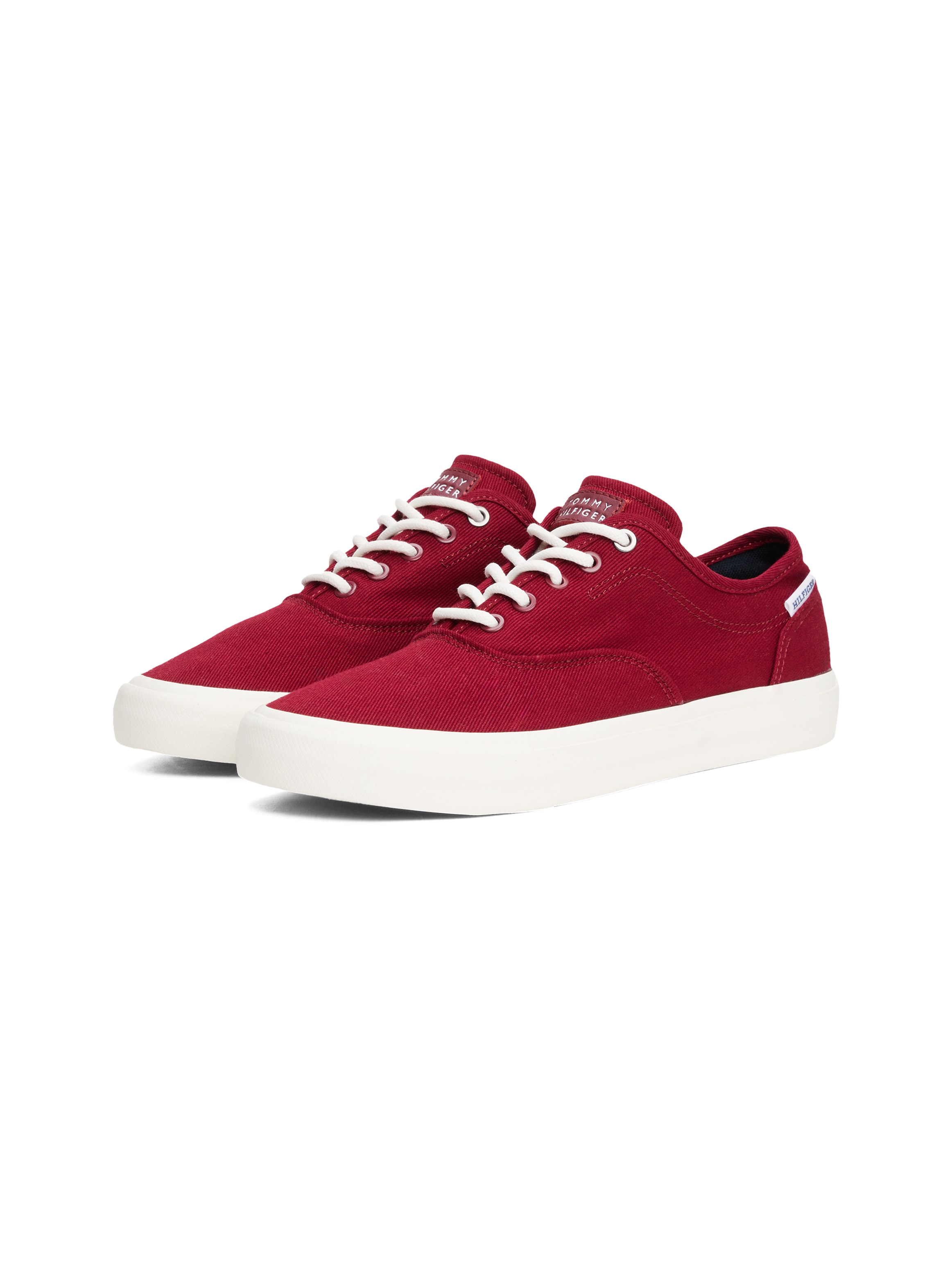 Tommy Hilfiger Sneaker "TH HI VULC LOW OXFORD TWILL", Freizeitschuh, Halbsc günstig online kaufen