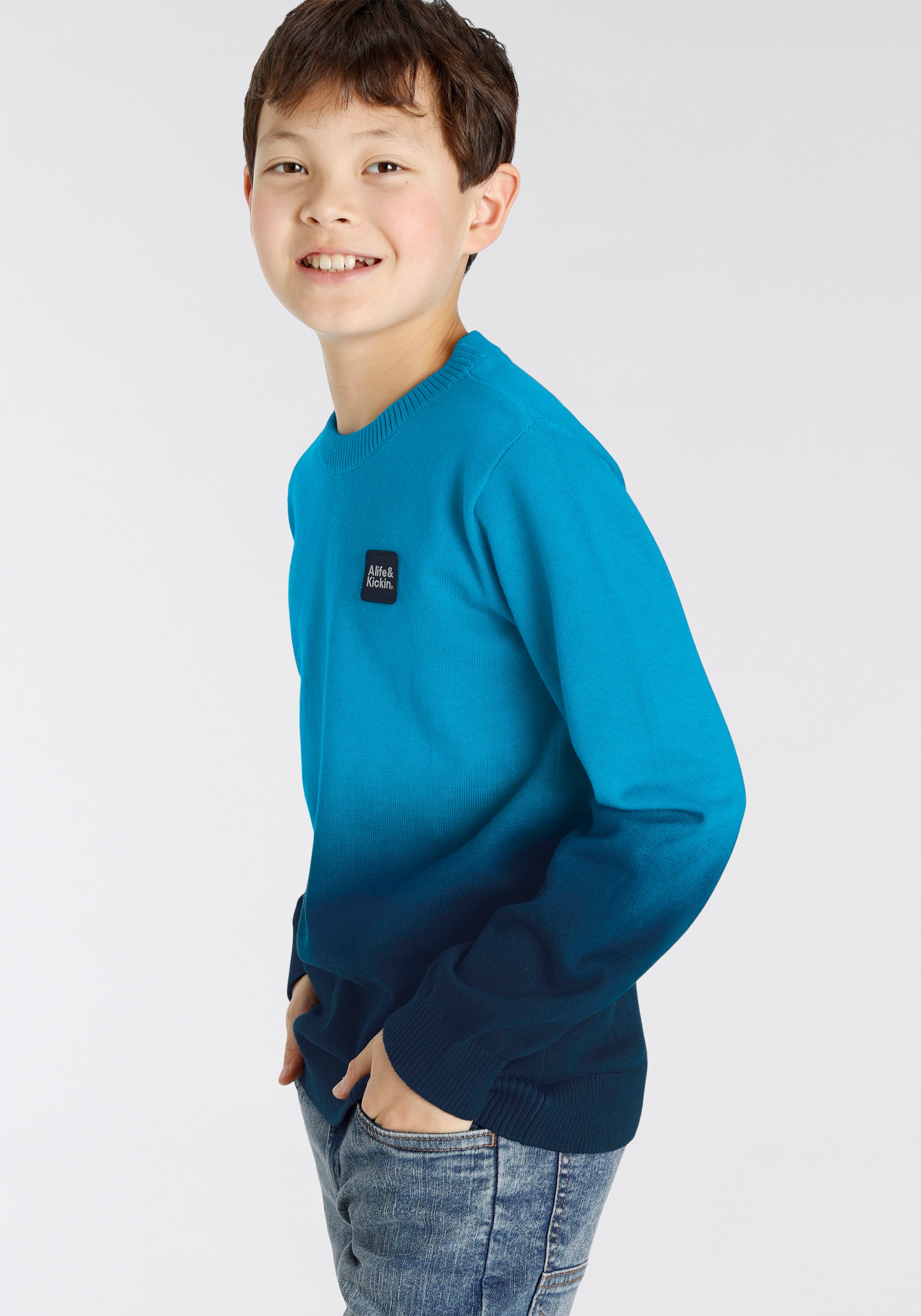 Alife & Kickin Strickpullover »für Jungen«, in tollem Farbverlauf