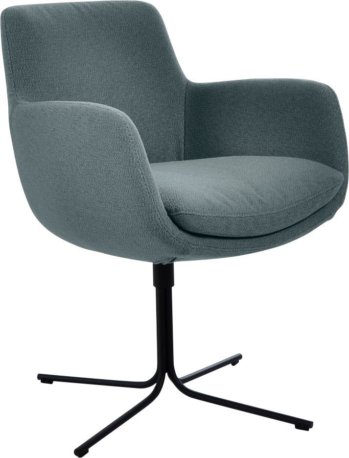 K+W Komfort & Wohnen Drehstuhl "Pego" () filigranem 4-Fuß-Gestell in schwar günstig online kaufen