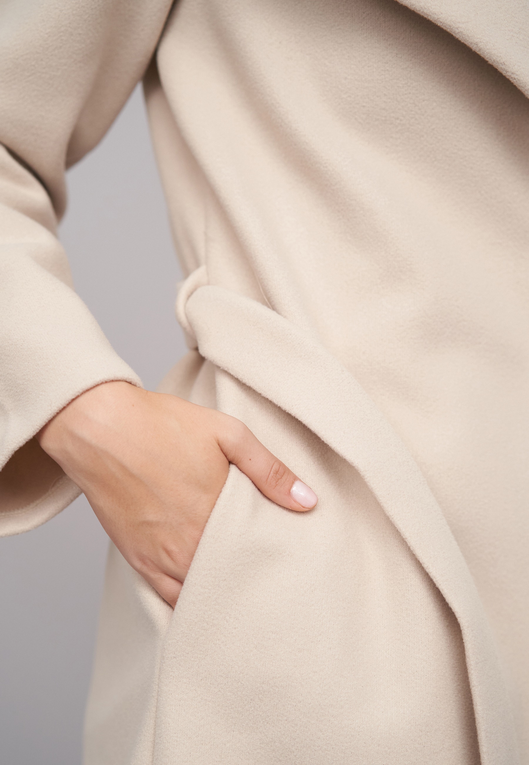 CLOUD 5IVE Cabanjacke »CLOUD 5IVE Coatigan with tie belt« 1 Stk. tlg. ohne Kapuze