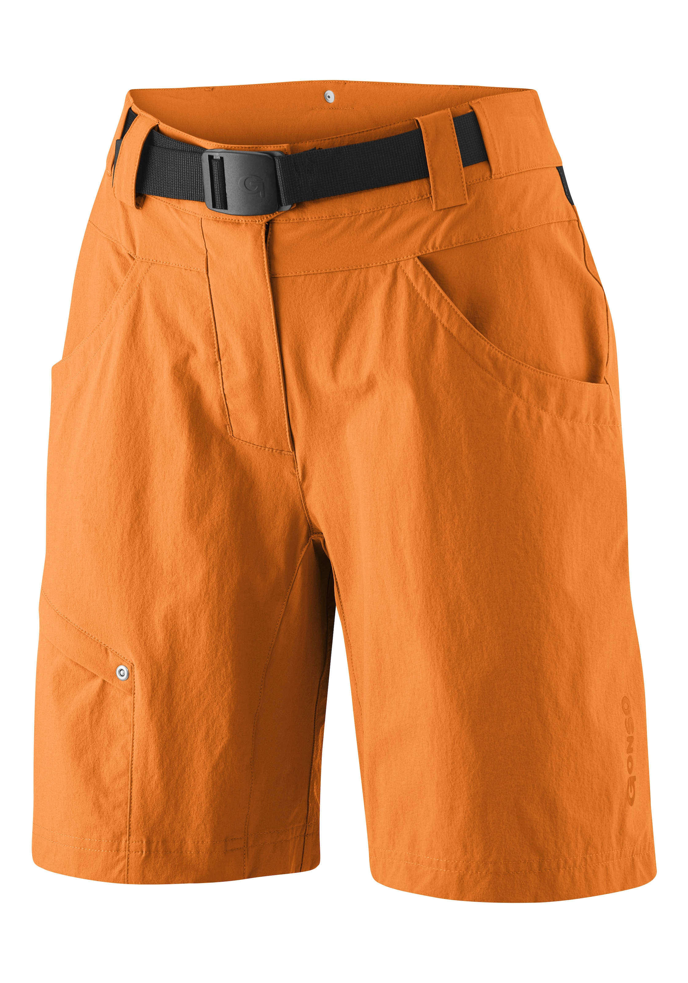 Gonso Fahrradhose »Mira Basic«, kurze Damen Radhose mit Sitzpolster, wasserabweisend, inkl. Gürtel
