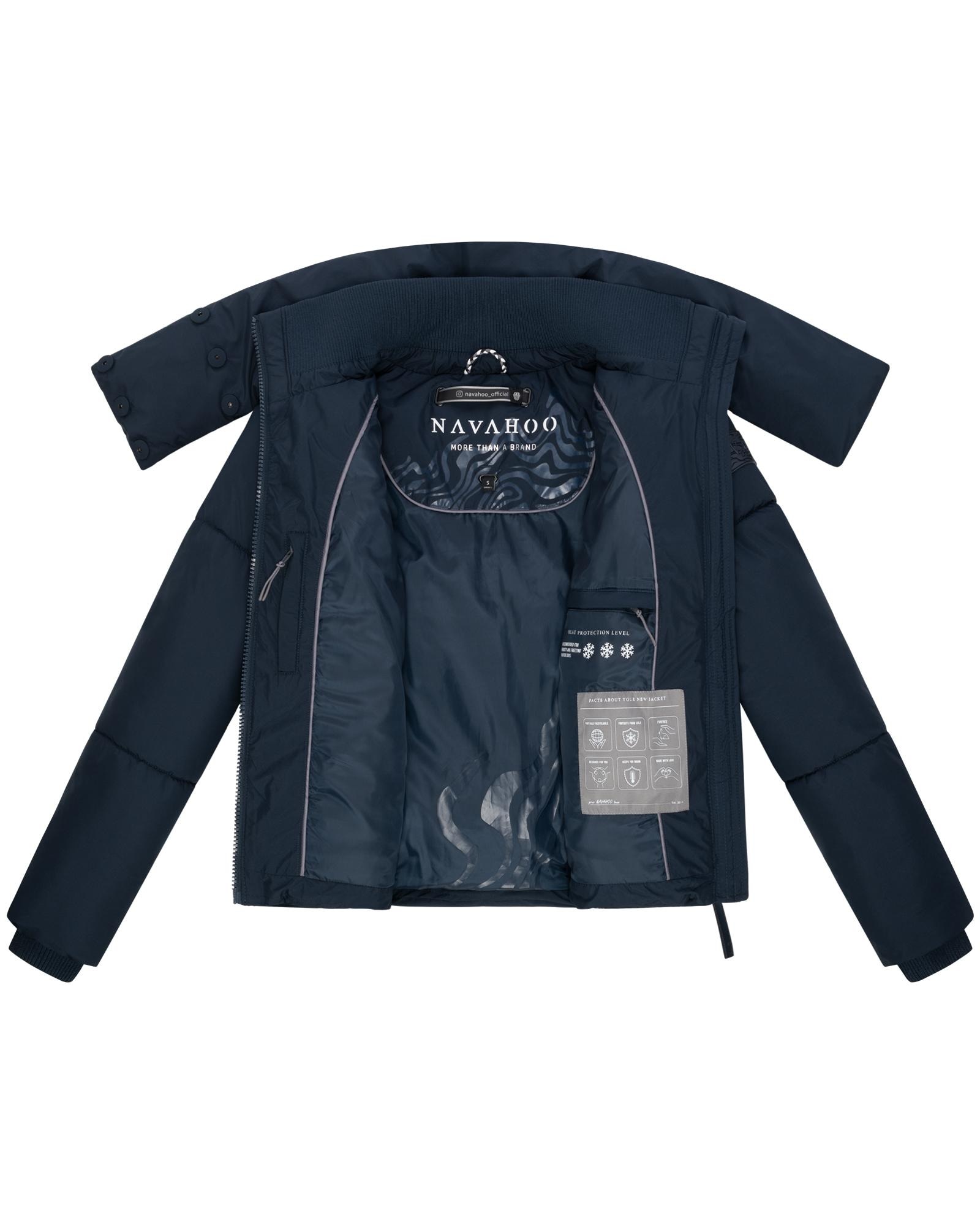 Navahoo Outdoorjacke »Traumelfe 14«, ohne Kapuze, Winter Steppjacke mit hohem Kragen
