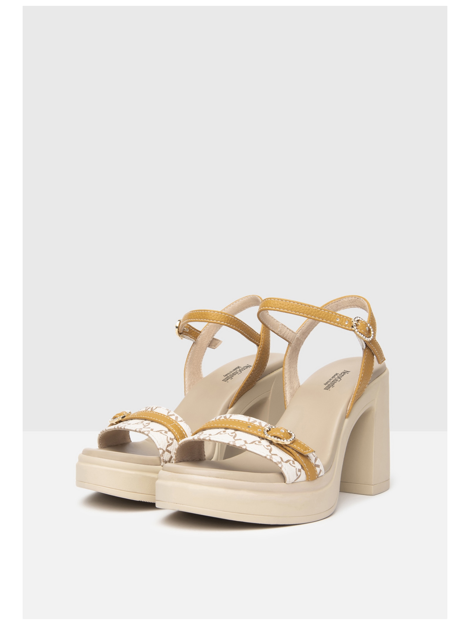Nero Giardini High-Heel-Sandalette »Nero Giardini Sandalen Lederimitat/Textil«