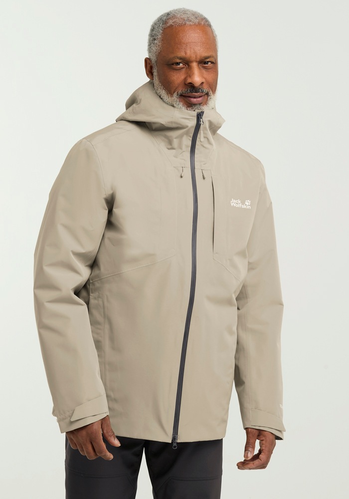 Jack Wolfskin 3-in-1-Funktionsjacke »ICECAPE 3IN1 DOWN JKT M RDS«, mit Kapuze