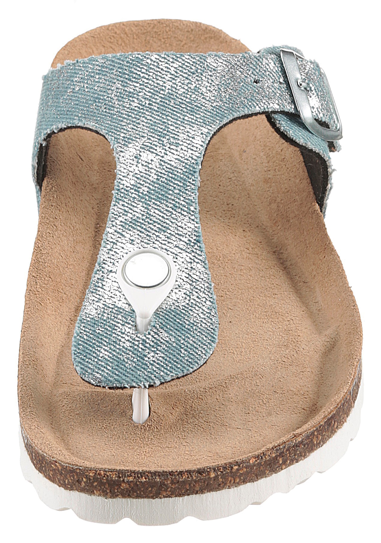 Aniston SHOES Zehentrenner, Strandschuh, Sommerschuh, Urlaubschuh, Metallic - NEUE KOLLEKTION