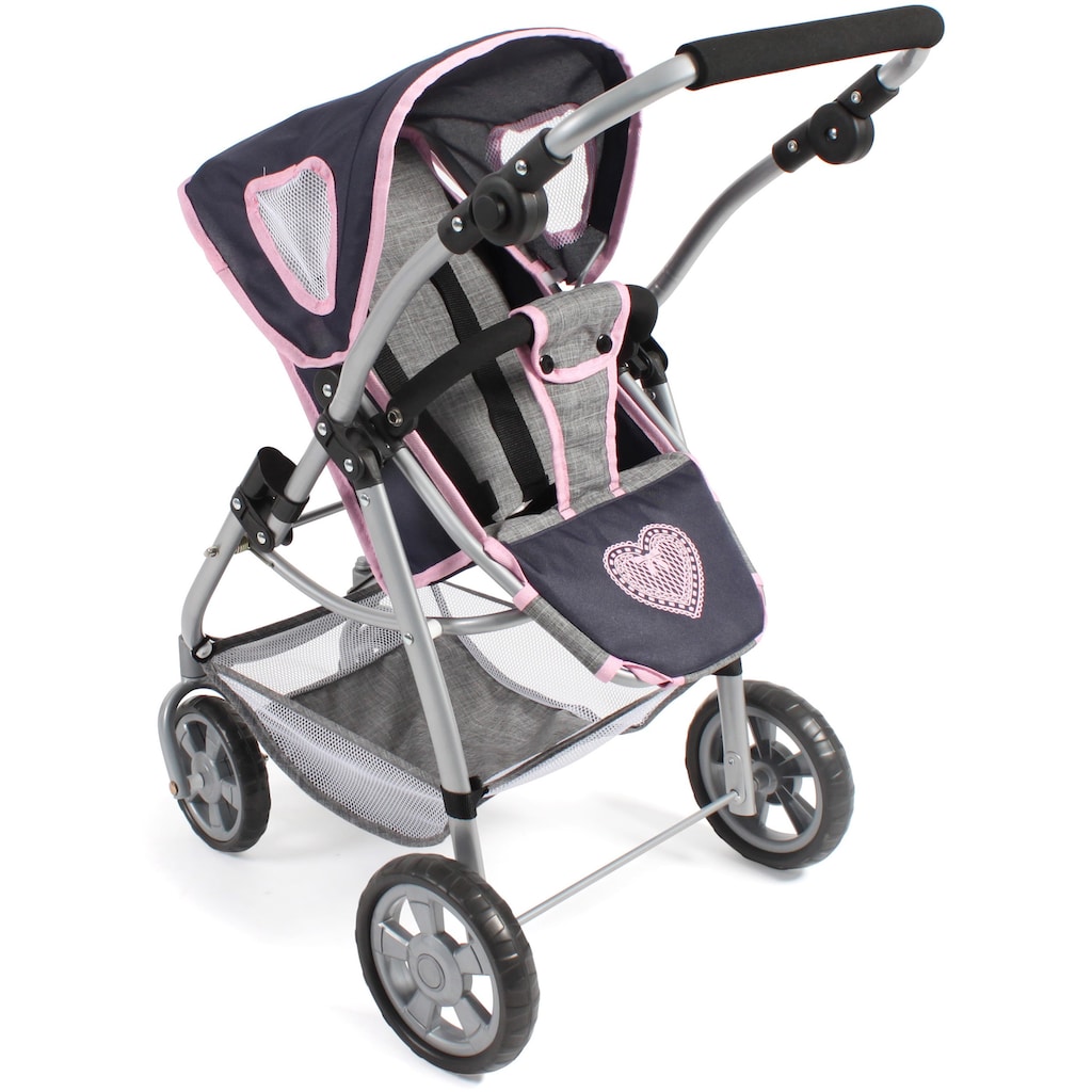 CHIC2000 Kombi-Puppenwagen »Emotion All In 3in1, Grau-Navy«