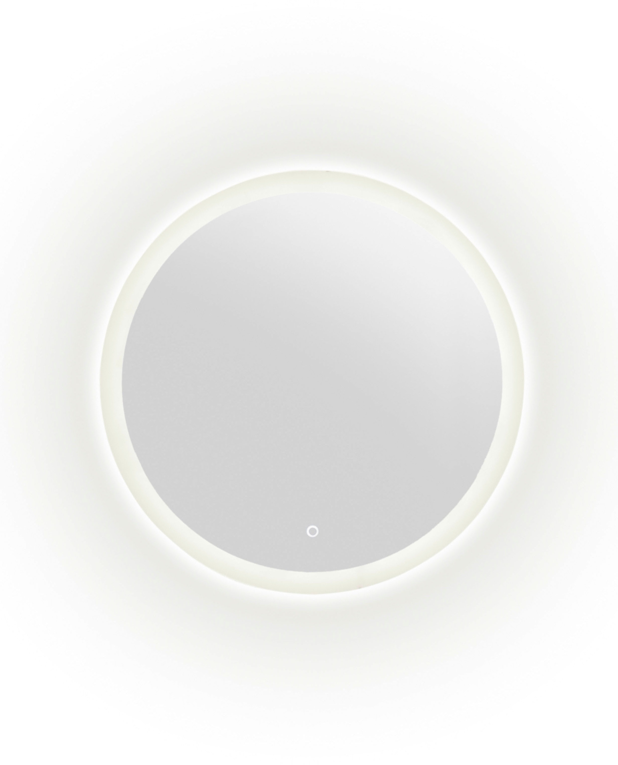 Home affaire Badmöbel-Set »Detroit, Bad im Industrialdesign, inkl. LED, 2-teiliges Badezimmer«, (2 St.), Unterschrank mit offenen Fächern & Stauraum, holzfarben, Rundspiegel