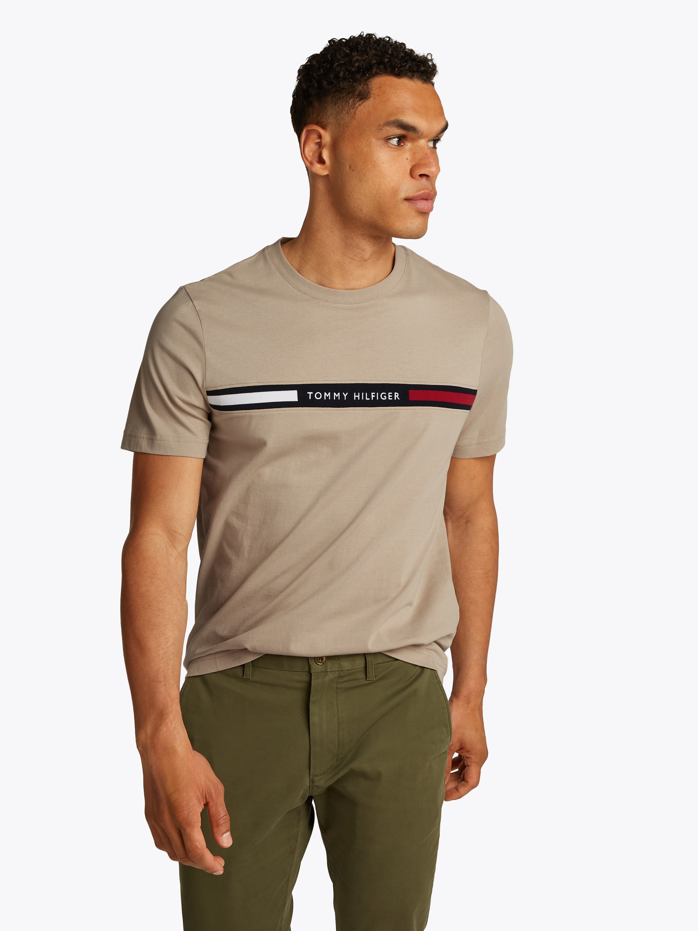 Tommy Hilfiger T-Shirt "HILFIGER CHEST INSERT TEE" günstig online kaufen