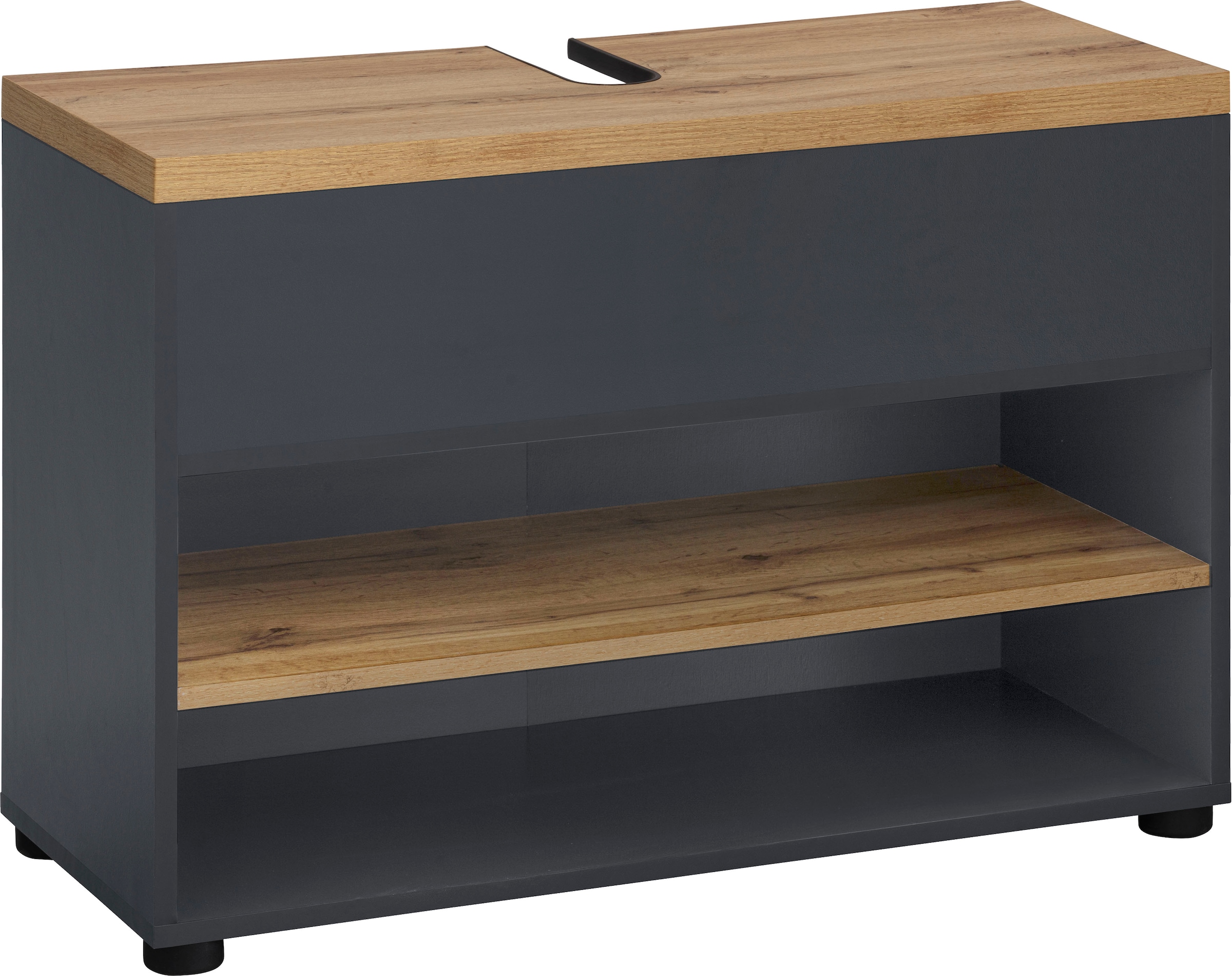 Places of Style Waschbeckenunterschrank »Thessa«, Klappe und  Siphonausschnitt, Push-to-open Funktion, BxH: 80 x 56,5 cm kaufen | BAUR