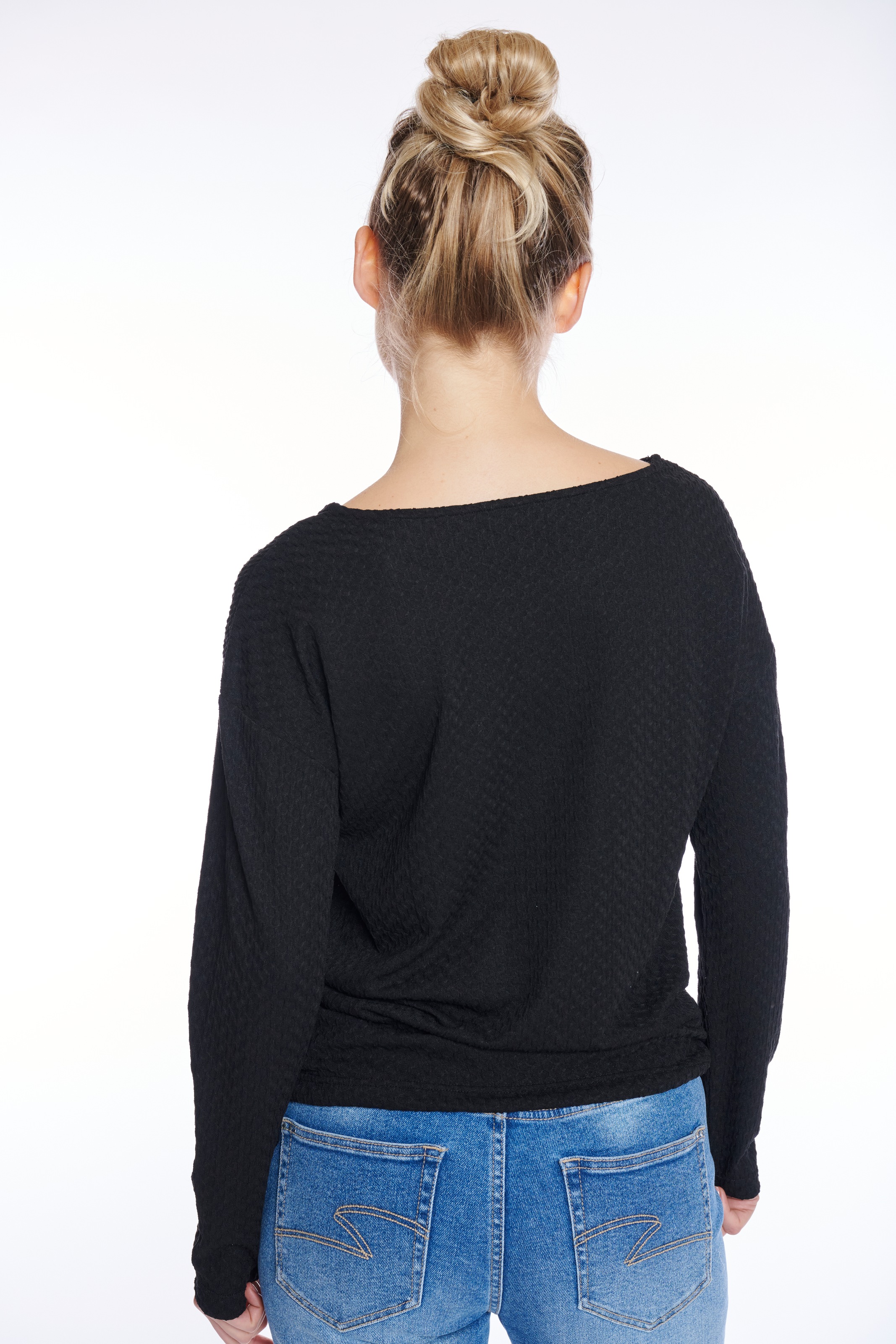 ZABAIONE Langarmshirt »Do44natella« aus Strukturware