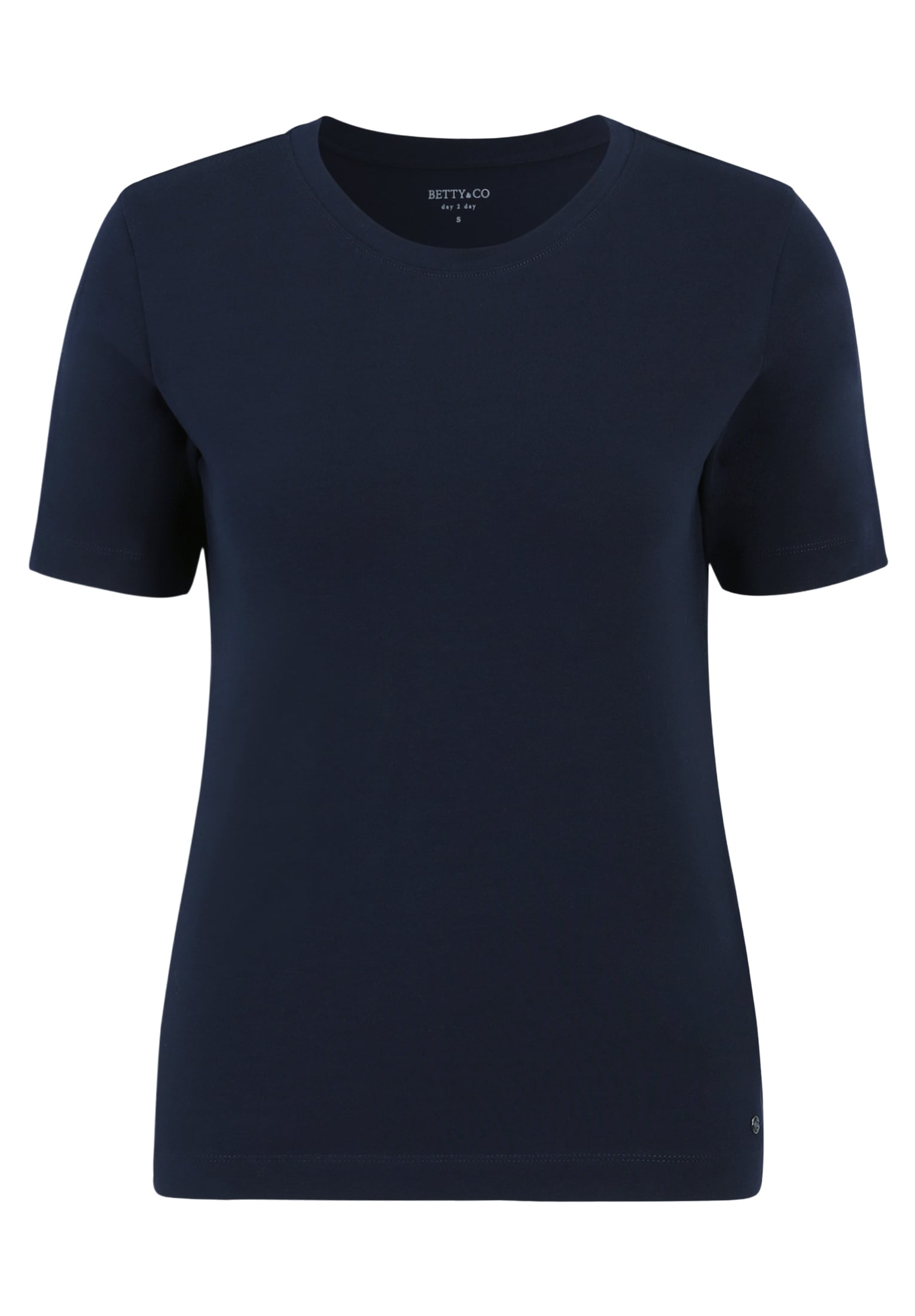Betty&Co Kurzarmshirt »Betty & Co Damen Basic Shirt mit Rundhalsausschnitt«, (1 tlg.), Form