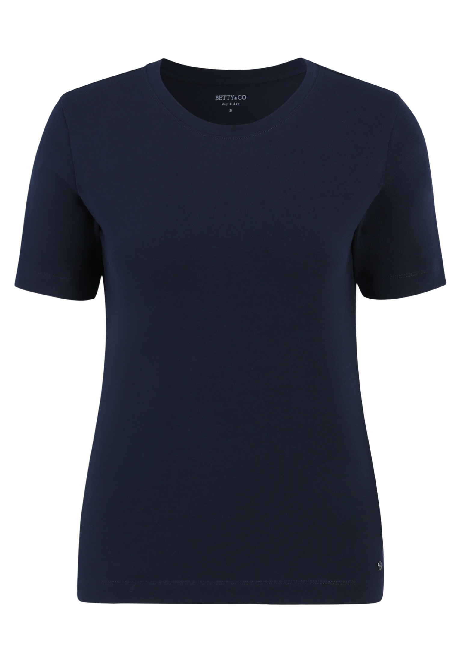 Betty&Co Kurzarmshirt "Betty & Co Damen Basic Shirt mit Rundhalsausschnitt" günstig online kaufen