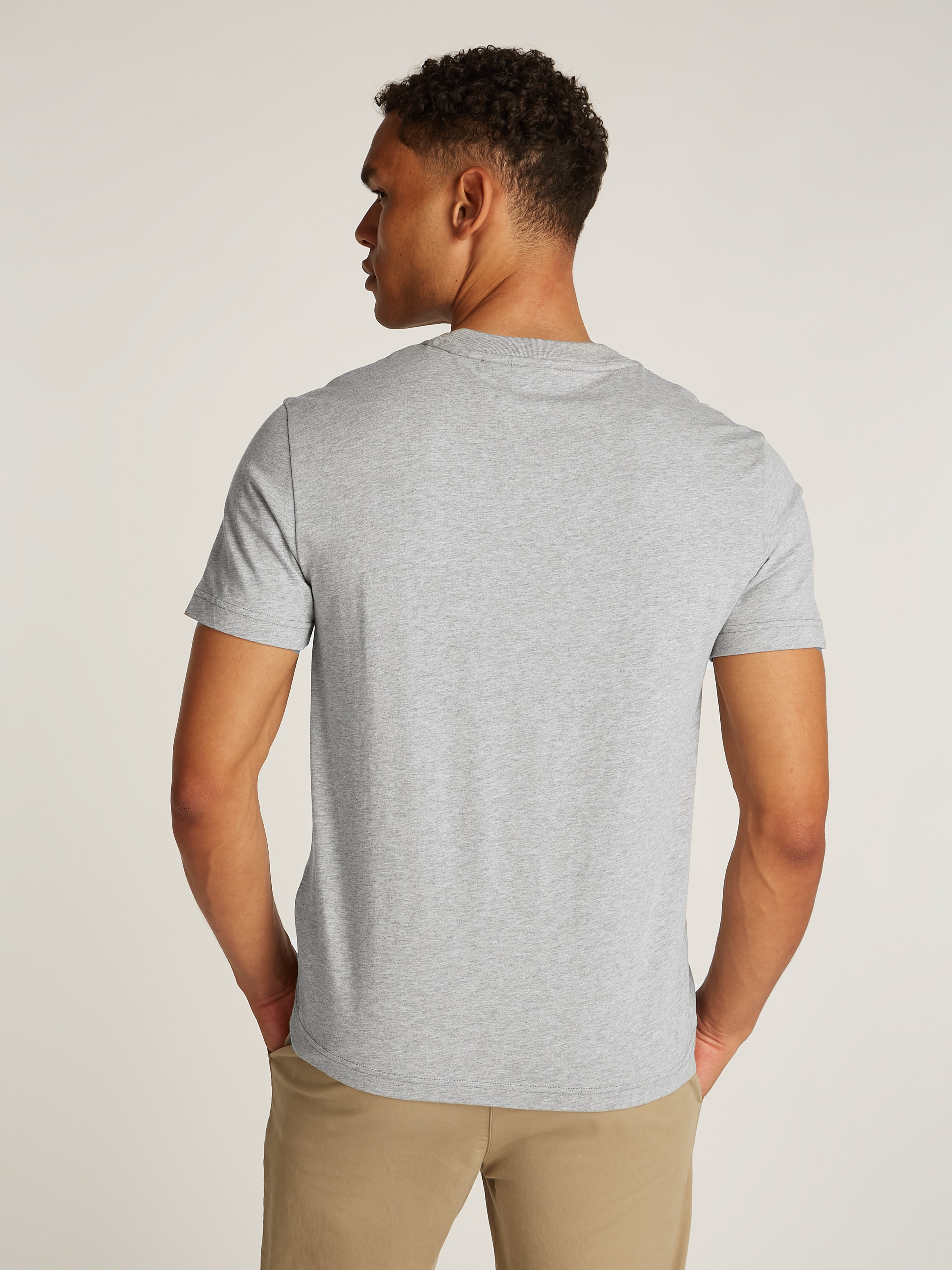 Calvin Klein Rundhalsshirt »SPLIT LINE LOGO T-SHIRT«, mit Logoprint