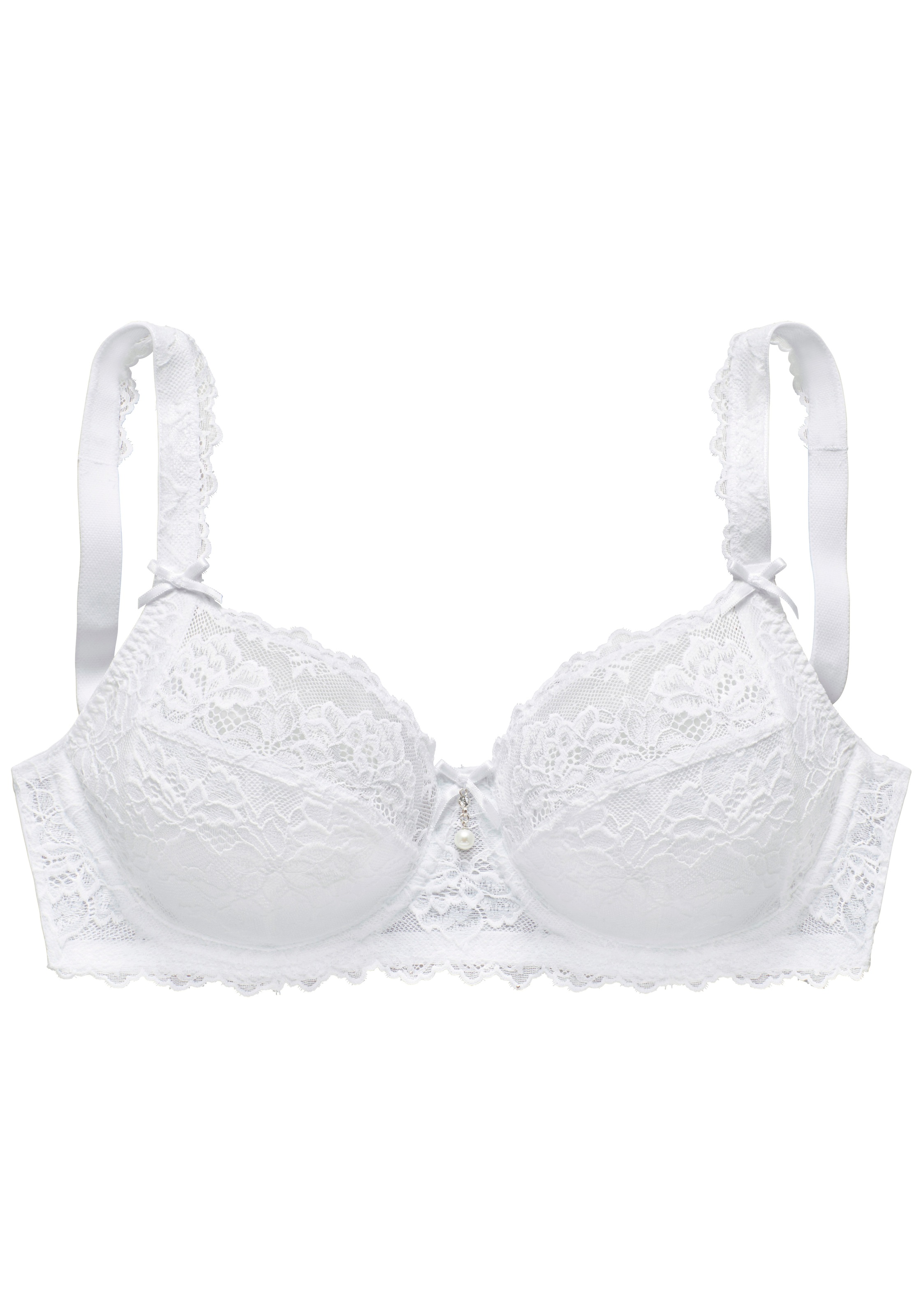 LASCANA Bügel-BH, mit hübschen Spitzenträgern, sexy Dessous günstig online kaufen