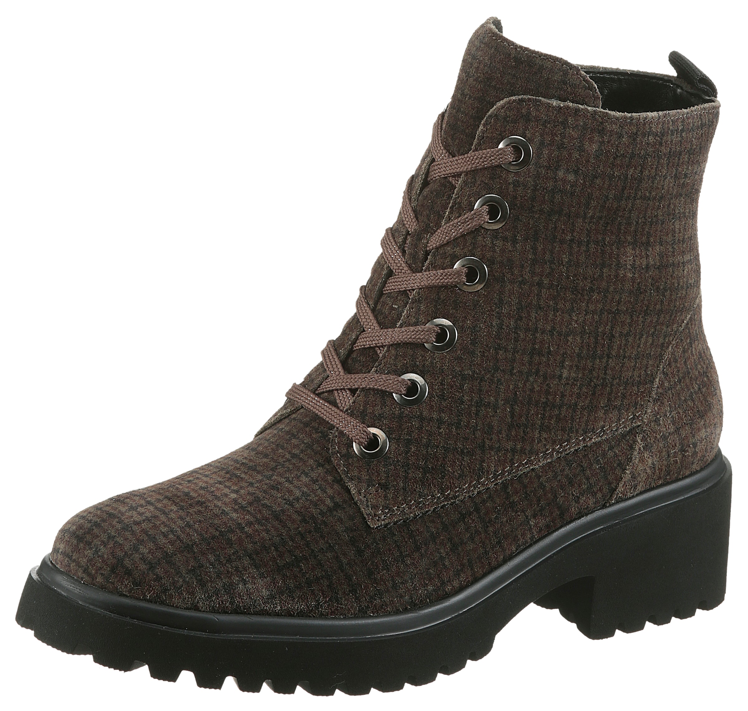 Waldläufer Schnürstiefelette "H-LUISE", Schnürboots, Profilsohle, Blockabsa günstig online kaufen