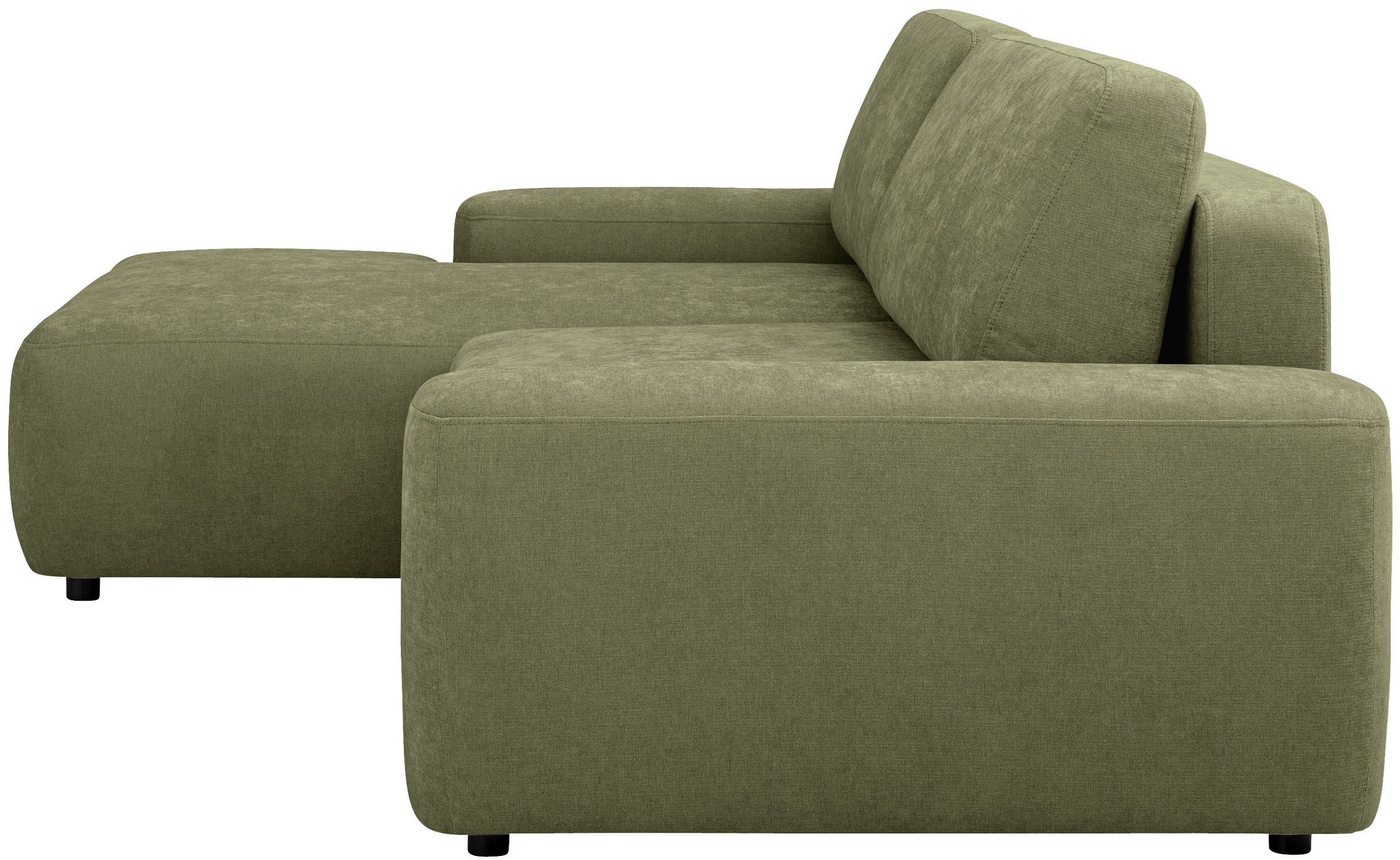 INOSIGN Ecksofa »TORGE (264cm), Schlafsofa in Cord, Samtvelours o Struktur fein, L-Form«, Schlaffunktion, Bettkasten, Liegefläche: 125/210 cm