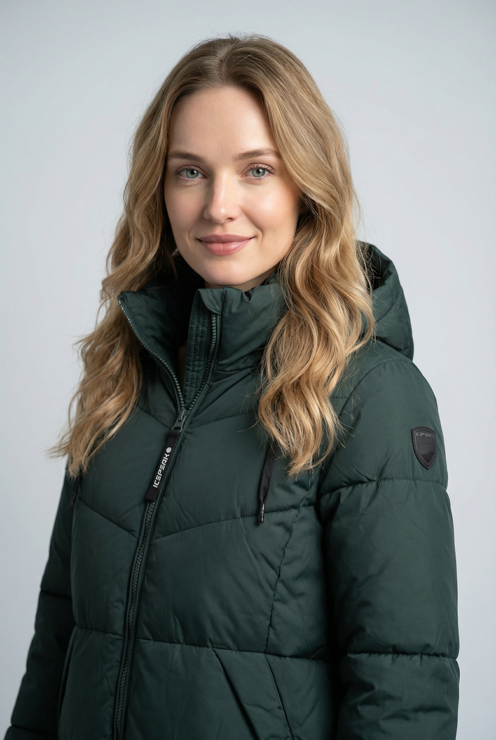 Thumbnail - Icepeak Steppmantel "ICEPEAK ADAIRE" mit Daunenoptik, mit verstellbarer und abnehmbarer Kapuze, winddicht