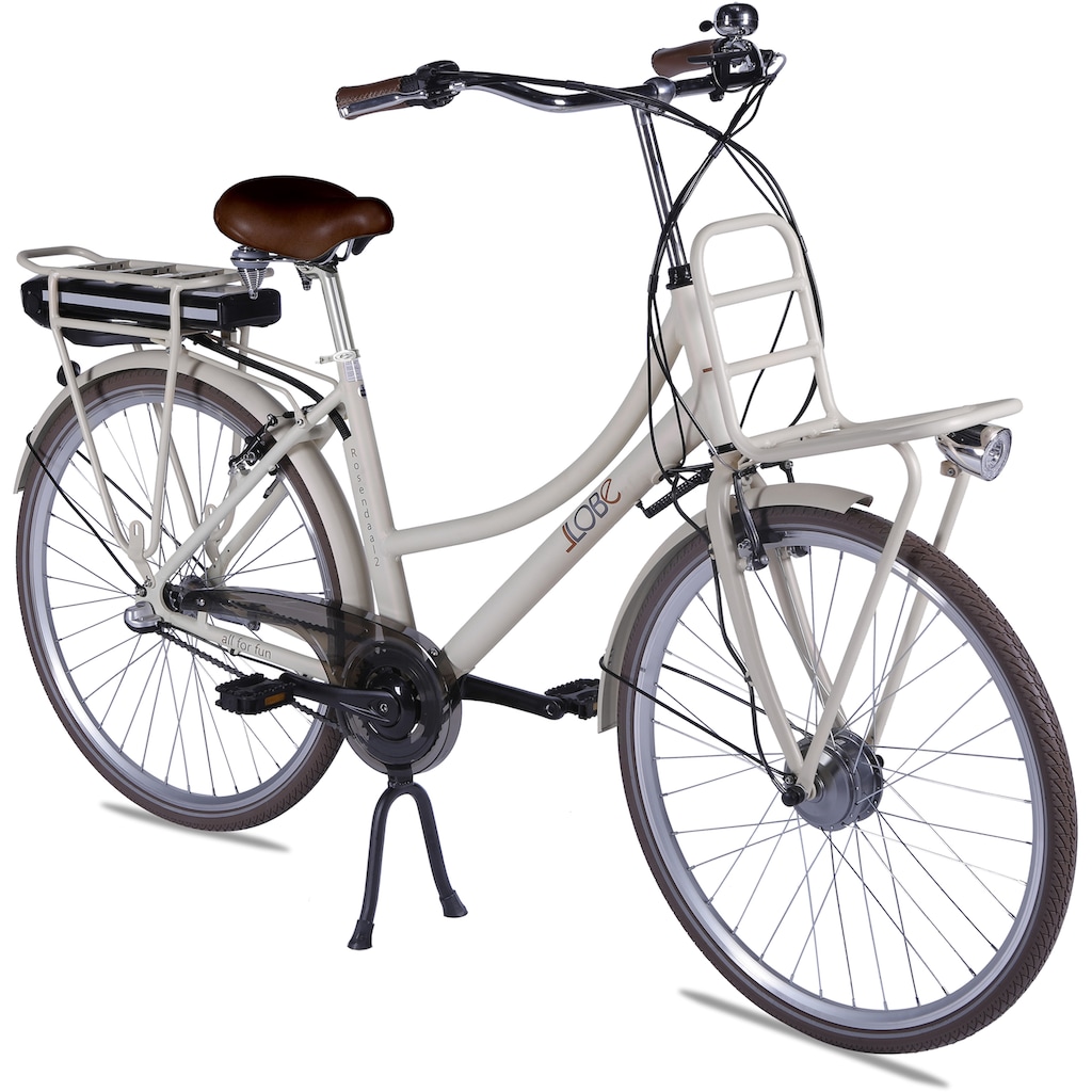 LLobe E-Bike »Rosendaal Lady 13,2 Ah«, 3 Gang, Frontmotor 250 W