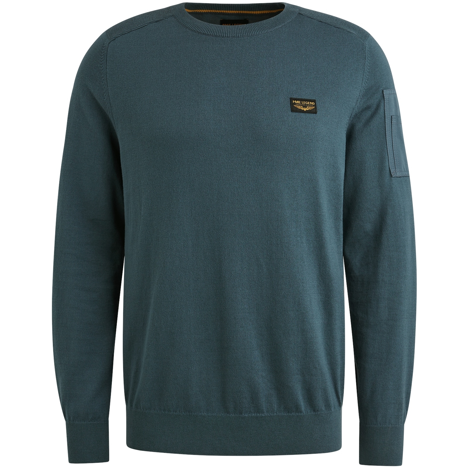 PME LEGEND Rundhalspullover, mit Logo Stickerei