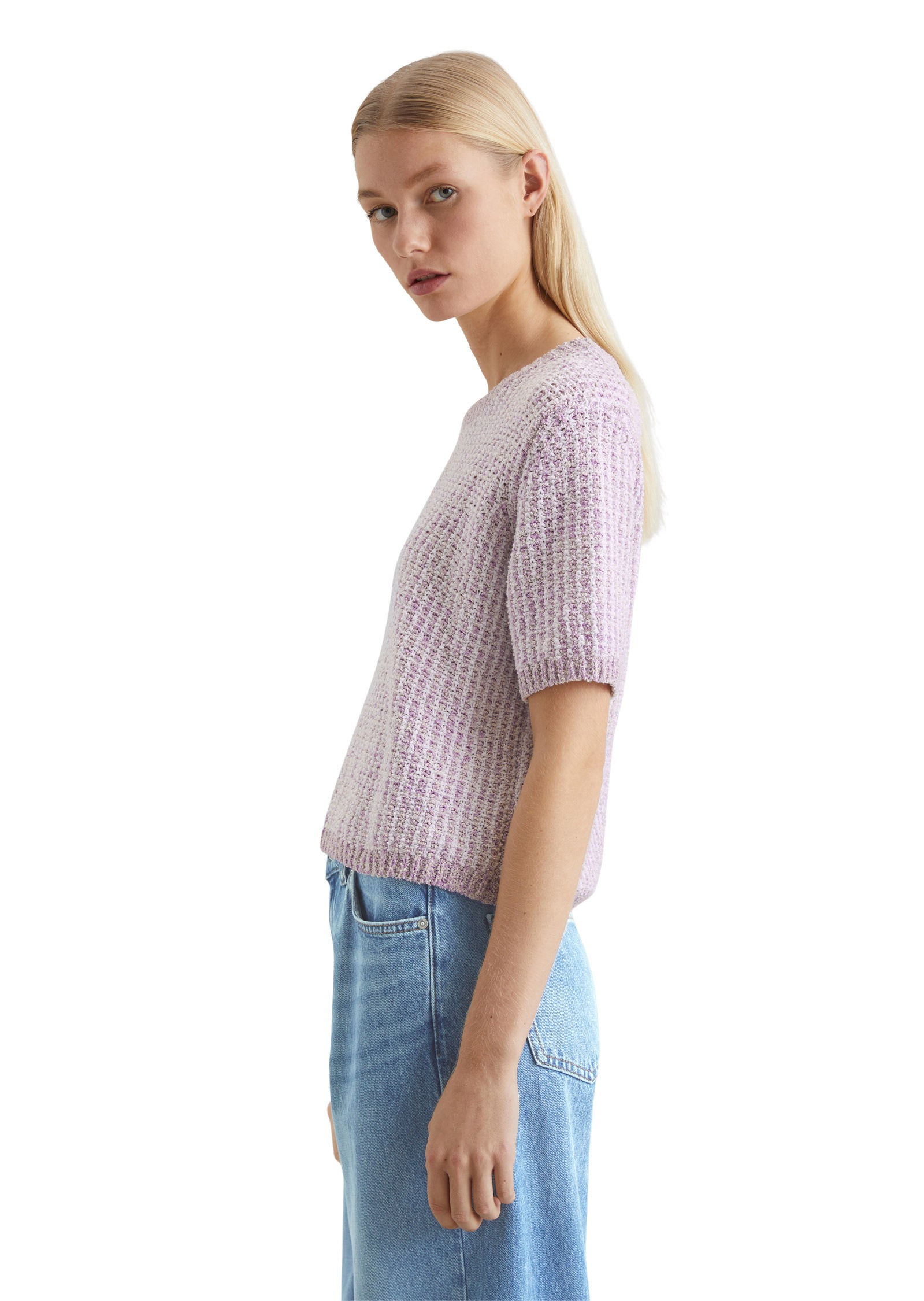 Marc O'Polo DENIM Rundhalspullover »aus Struktur-Strick«