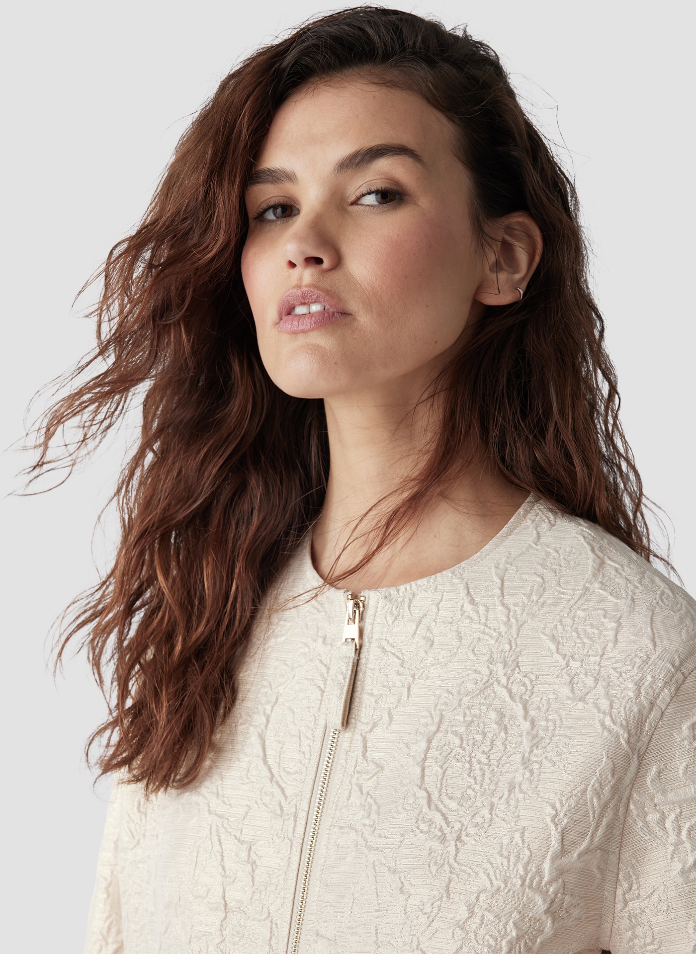 LeComte Blouson »LeComte Jacke mit floraler Prägung«