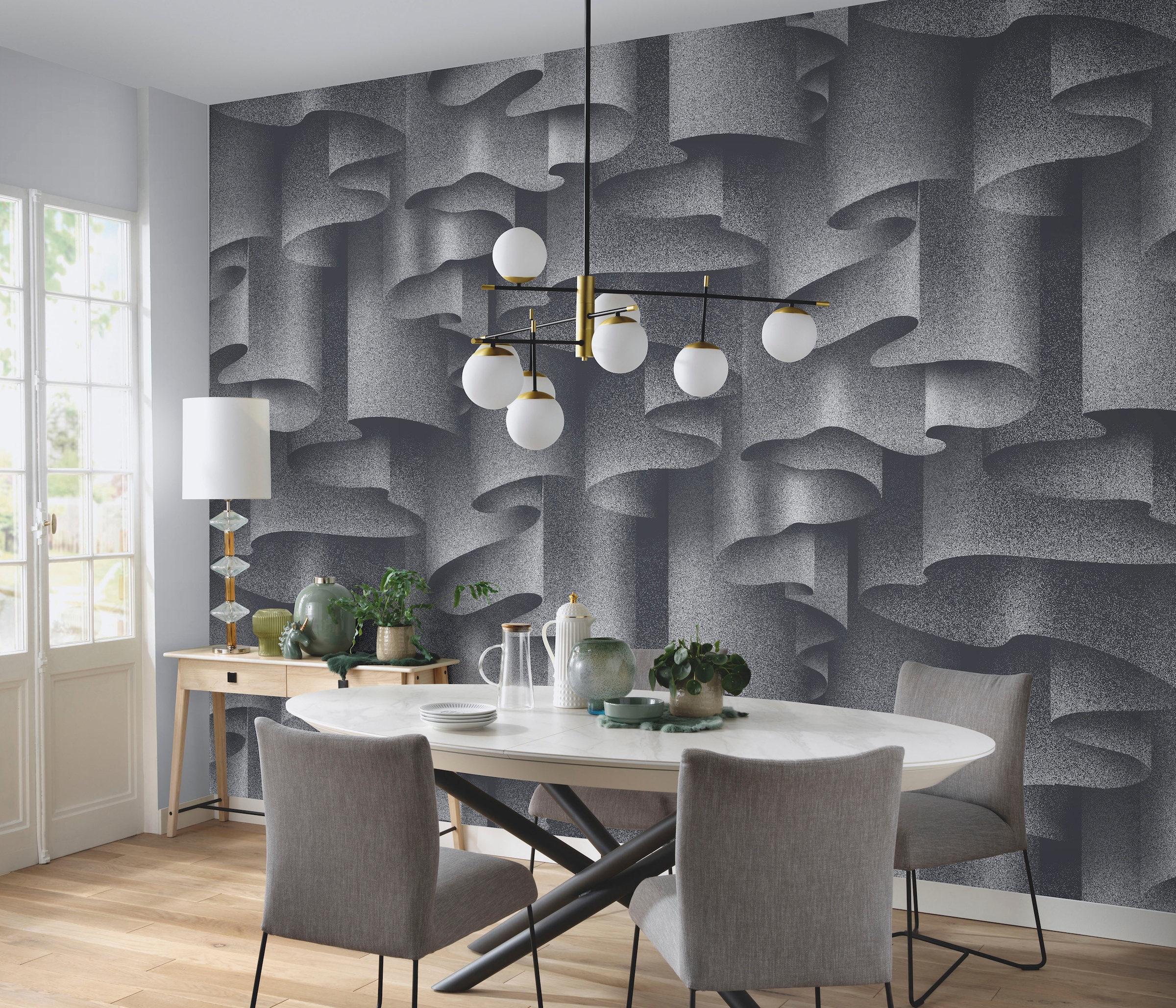 frei, Fashion Metall-Effekte, Fototapete »Drape«, BAUR walls for KRETSCHMER online MARIA Phthalate | kaufen GUIDO