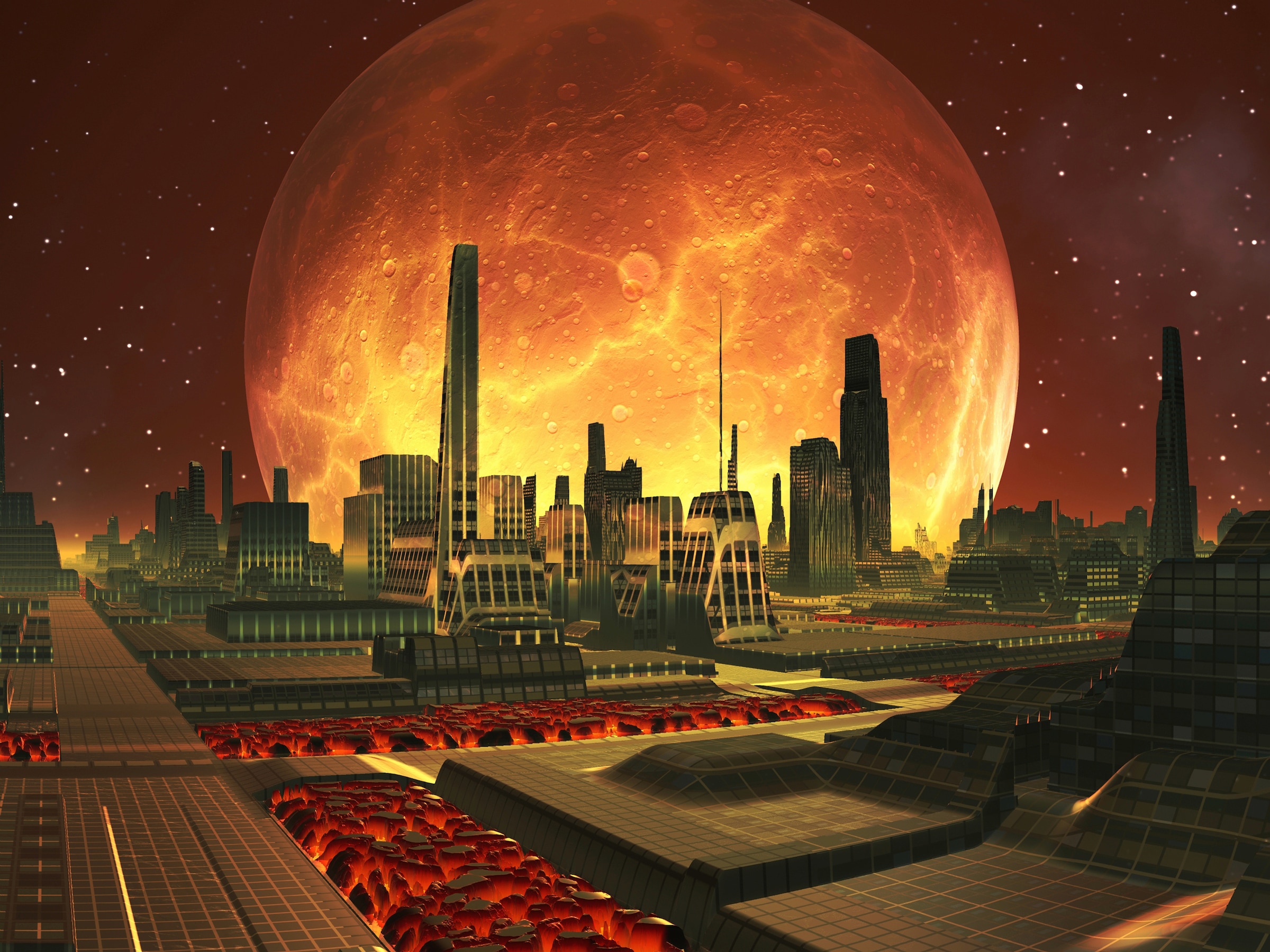 Papermoon Fototapete "PLANETEN-FUTURISTISCH WELTRAUM MOON GALAXIE UNIVERSUM günstig online kaufen