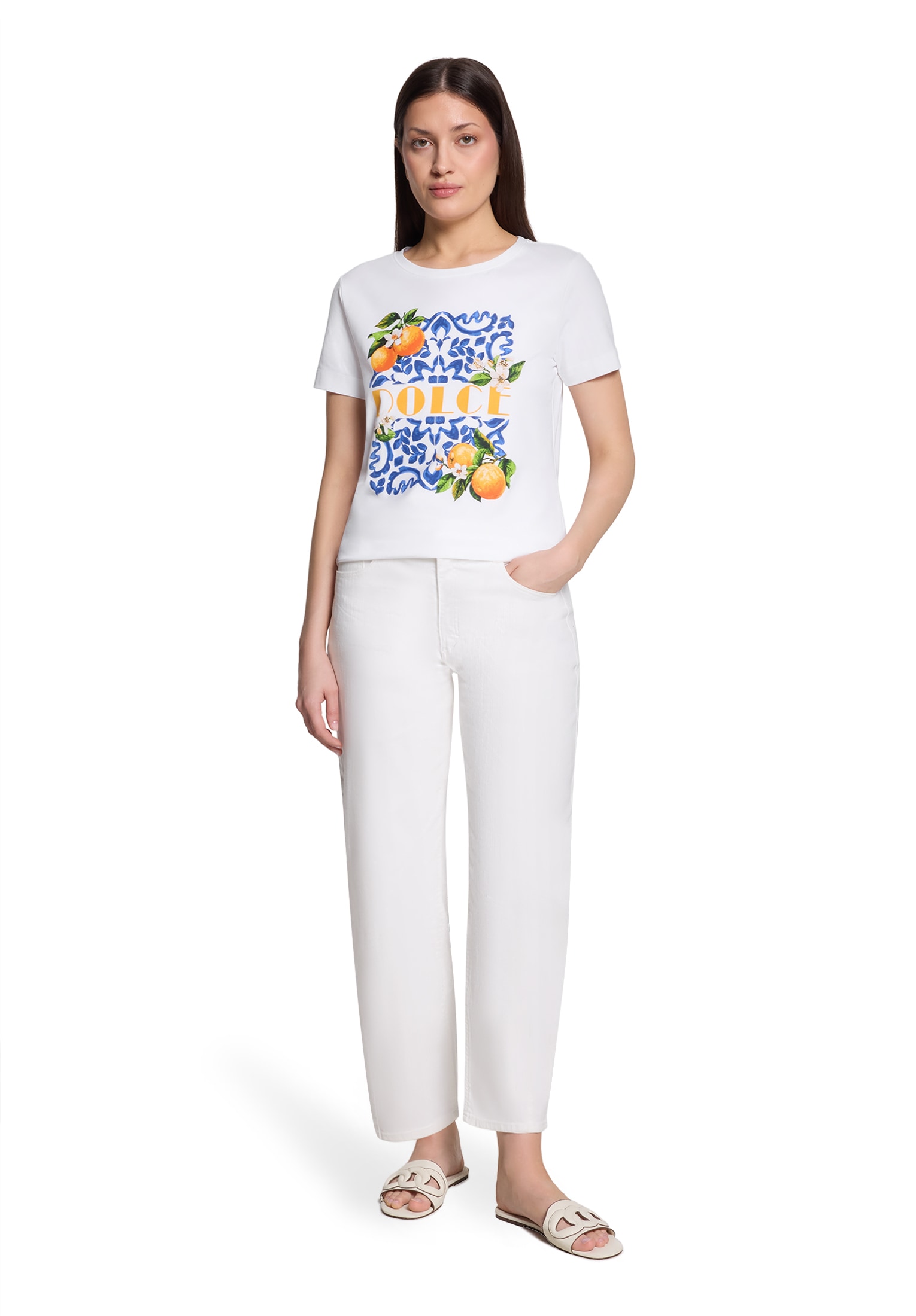 Betty&Co Kurzarmshirt »Damen mit Print« 1