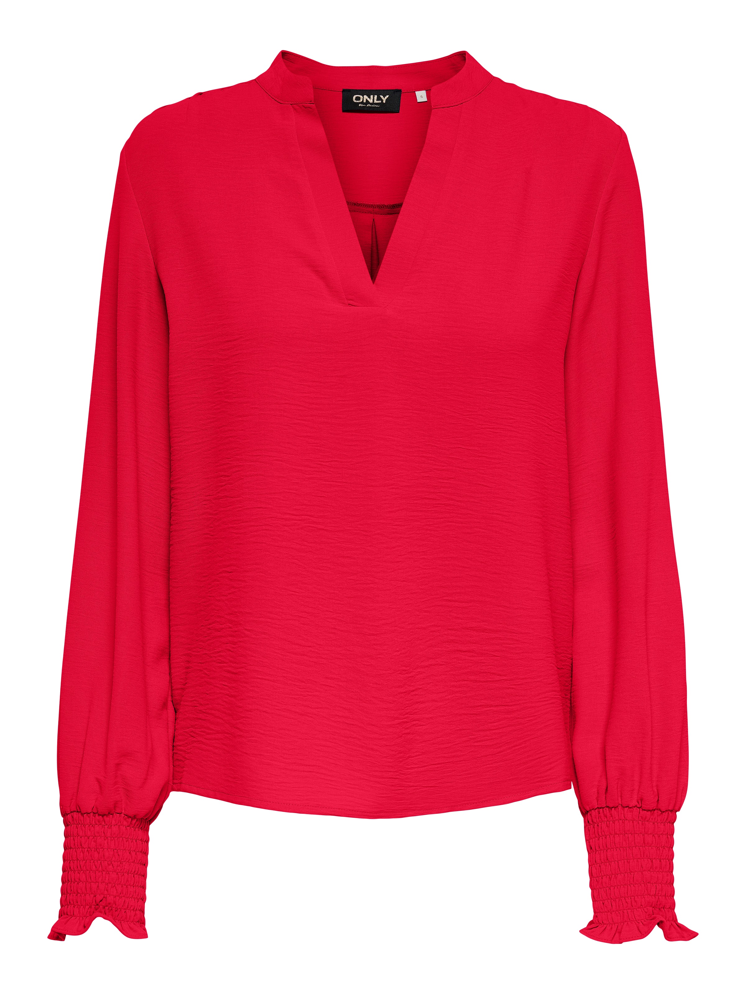 ONLY Blusenshirt "ONLMETTE V-NECK LS SMOCK TOP NOOS WVN" günstig online kaufen