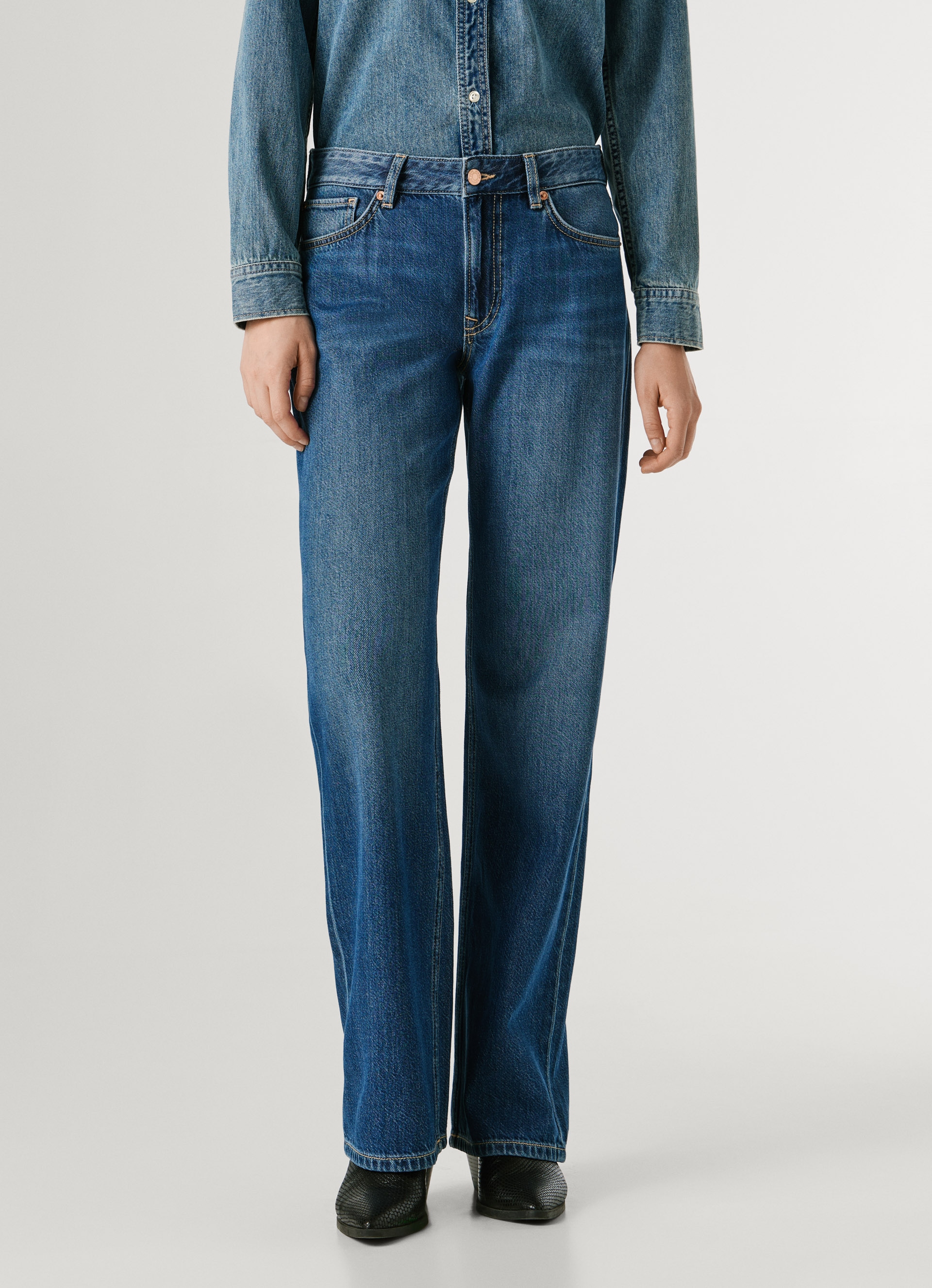 Pepe Jeans Loose-fit-Jeans "LOOSE ST JEANS LW NICKY" mit geradem Bein günstig online kaufen