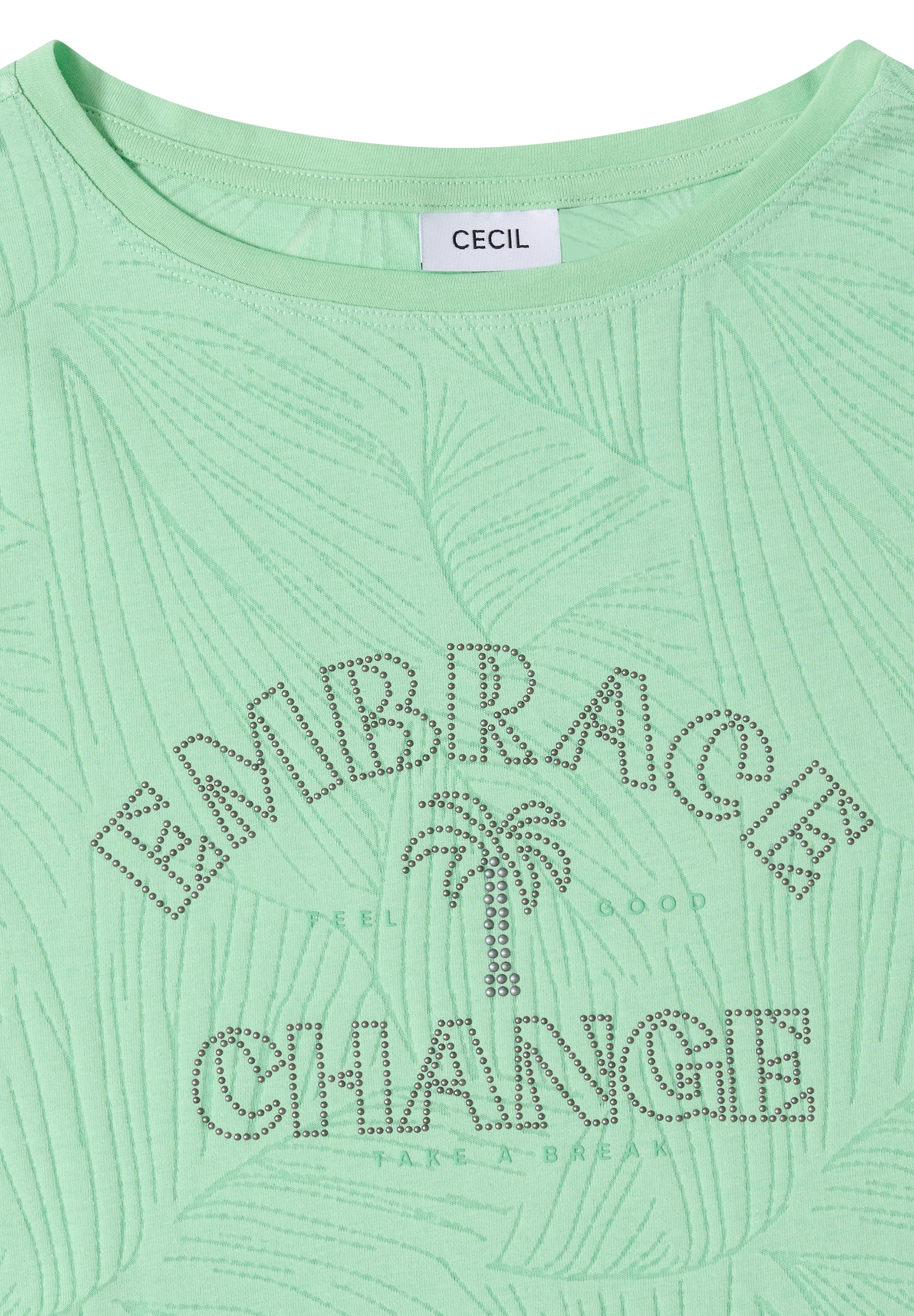 Cecil T-Shirt mit U-Boot-Ausschnitt