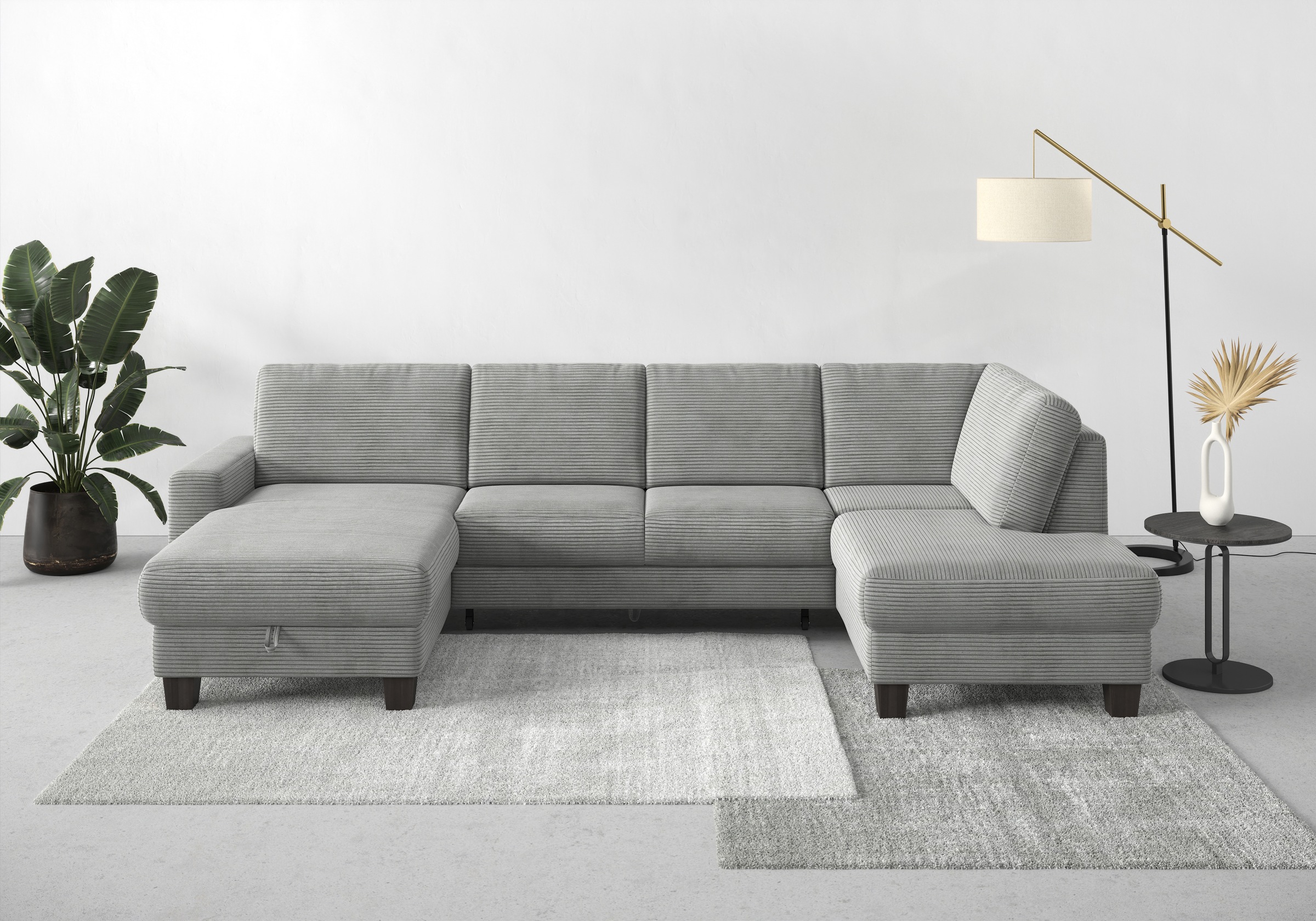 Thumbnail - Home affaire "Summer U-Form" mit oder ohne Bettfunktion und Bettkasten, wengefarbene Holzfüße