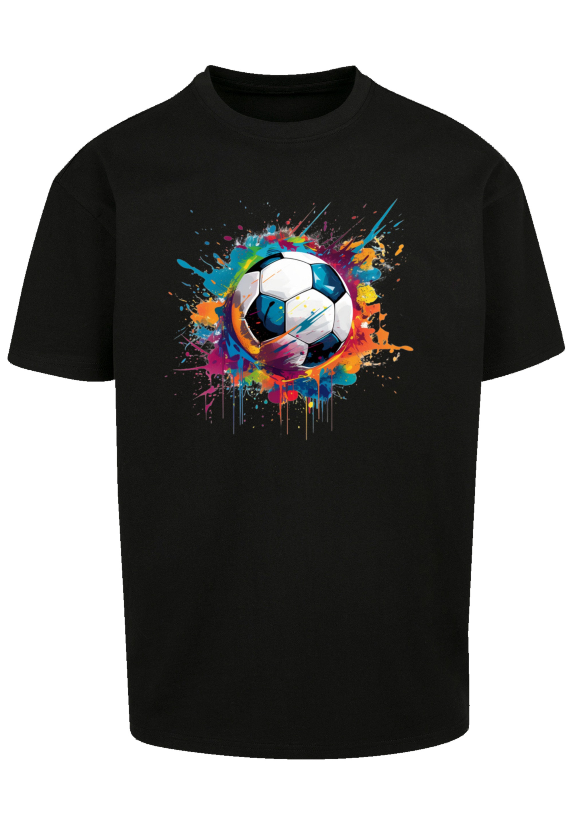 F4NT4STIC T-Shirt »Bunte Fußball Grafik« Premium Qualität