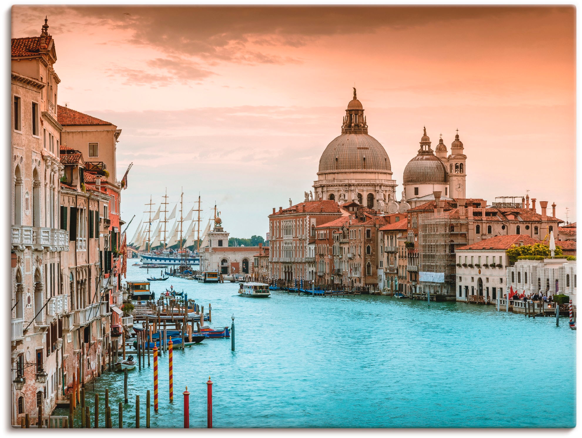 Artland Wandbild "Venedig Canal Grande I", Italien, (1 St.), als Alubild, Outdoorbild, Leinwandbild, Poster, Wandaufkleb