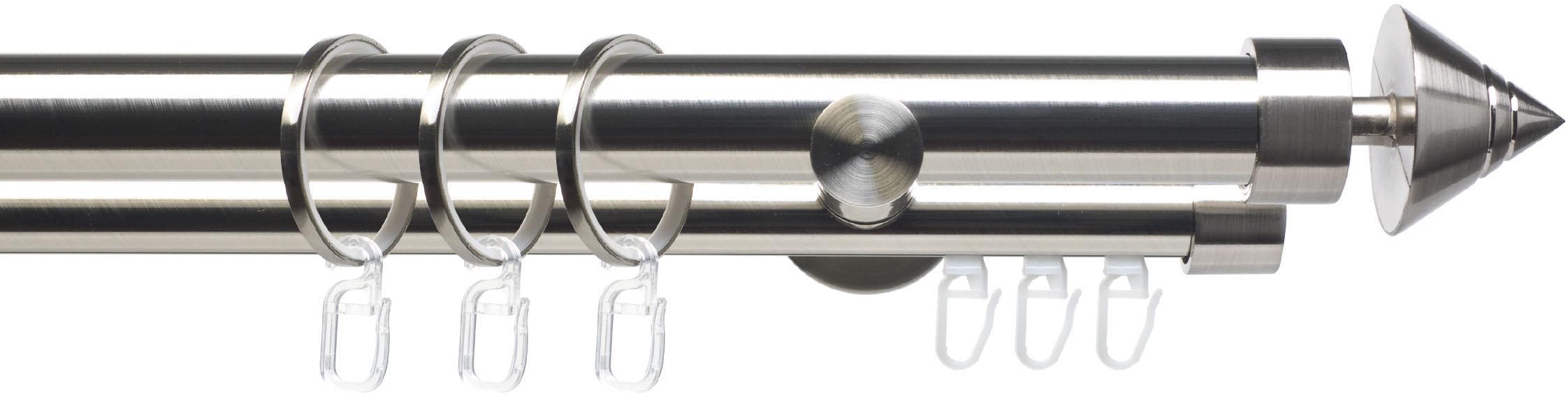Liedeco Gardinenstange "CELKEGEL02SG2L" Ø 25 mm 2 läufig-läufig Fixmaß 2-lä günstig online kaufen