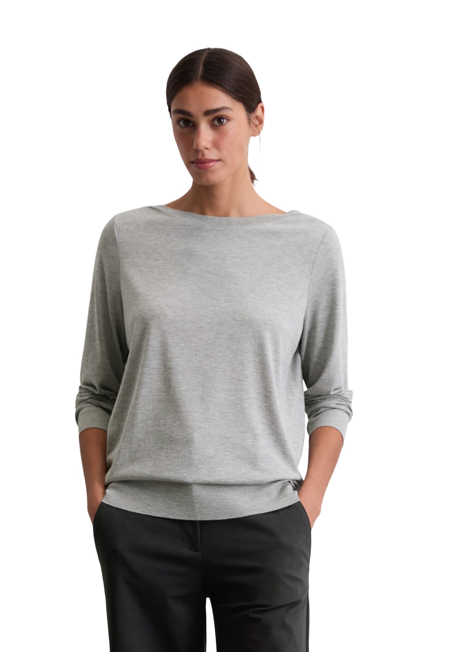 Marc OPolo Langarmshirt "aus TENCEL™ Lyocell-Baumwolle-Mix" günstig online kaufen