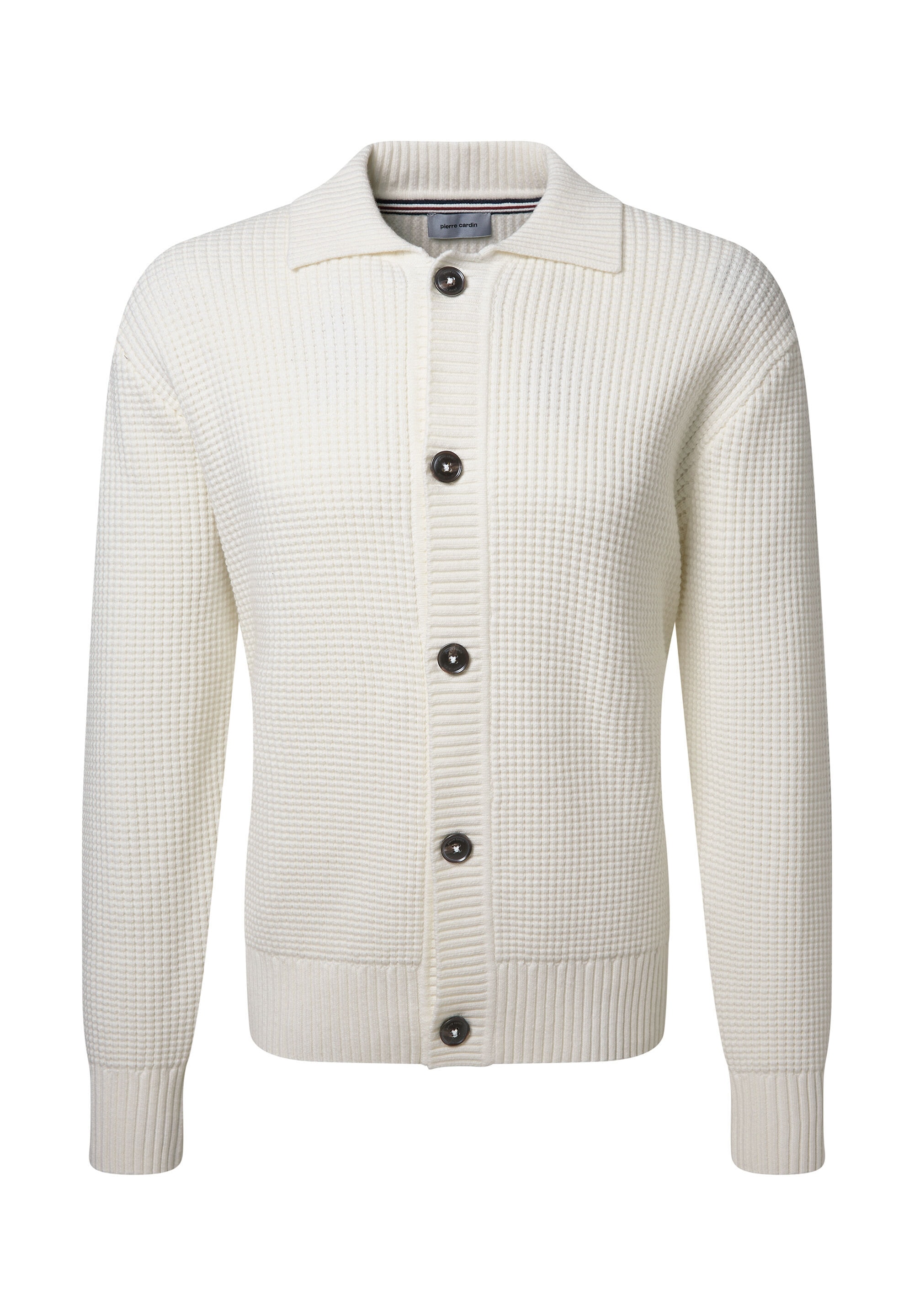 Pierre Cardin Strickjacke "Pierre Cardin Strickjacke" mit Polo-Kragen