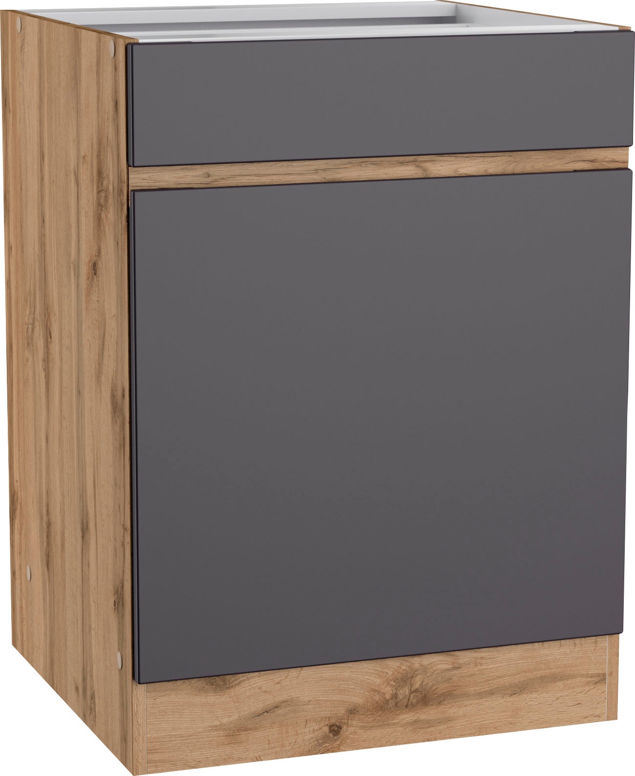 KOCHSTATION Unterschrank »KS-Riesa«, Breite 60 cm, MDF-Fronten