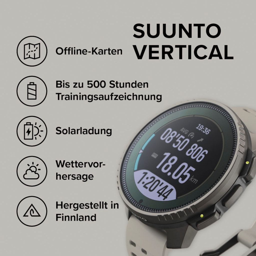 Suunto Smartwatch »Vertical GPS Watch Titanium«