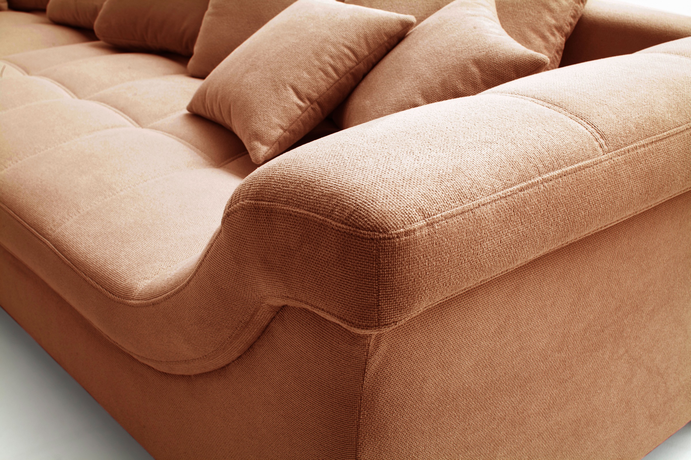 Mr. Couch Ecksofa »Bologna, L-Form, mit Holzfüßen«, wahlweise mit Kaltschaum