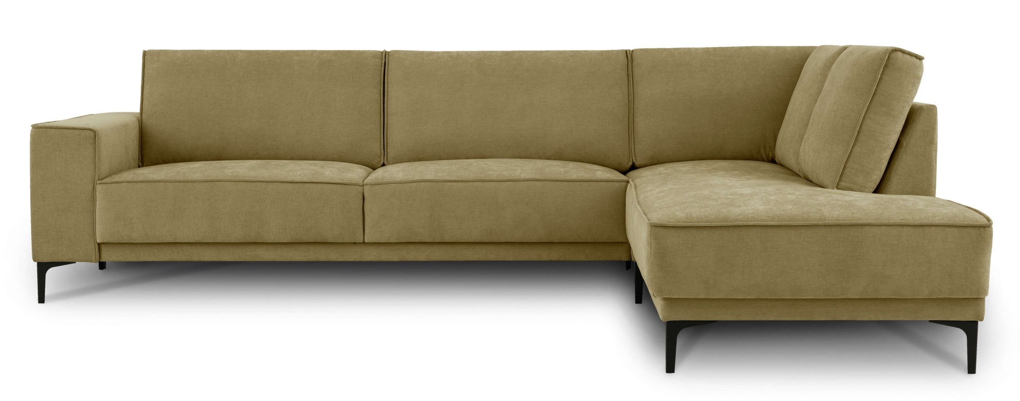 Places of Style Ecksofa "Polsterecke Oland, Struktur, Flachgewebe, Luxus-Mi günstig online kaufen