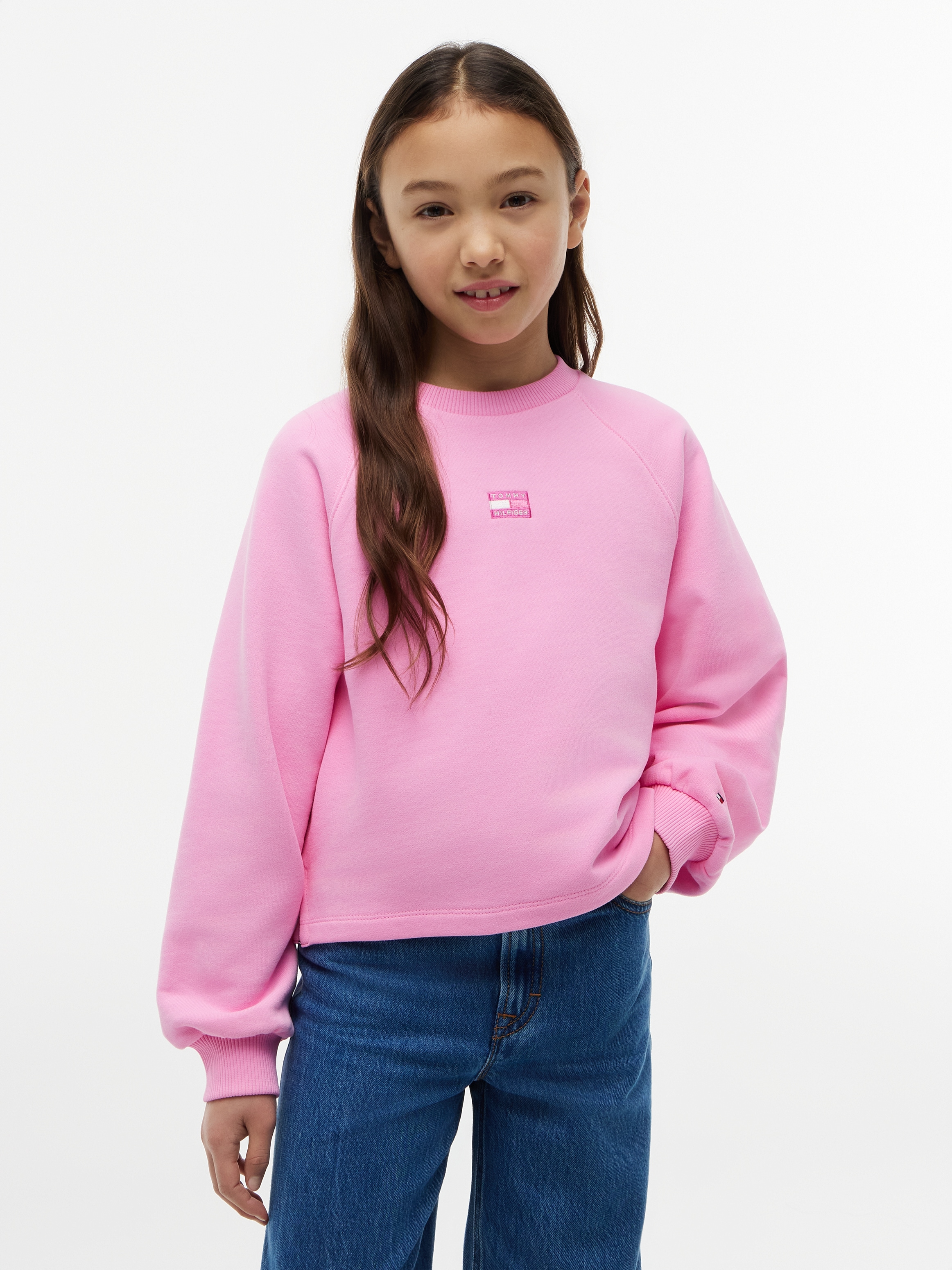 Tommy Hilfiger Sweatshirt, Rundhalsausschnitt, Regular Fit, Kinder bis 16 Jahre