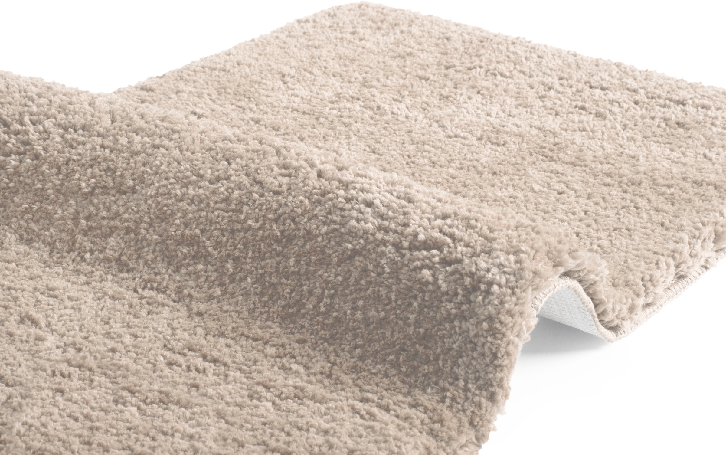 my home Badematte »Sanremo, Badvorleger, Badezimmer Teppich, sehr weich«, rutschhemmend beschichtet, fußbodenheizungsgeeignet-schnell trocknend, Badteppich, unifarben, rechteckig, rund & als 3-tlg. Set erhältlich