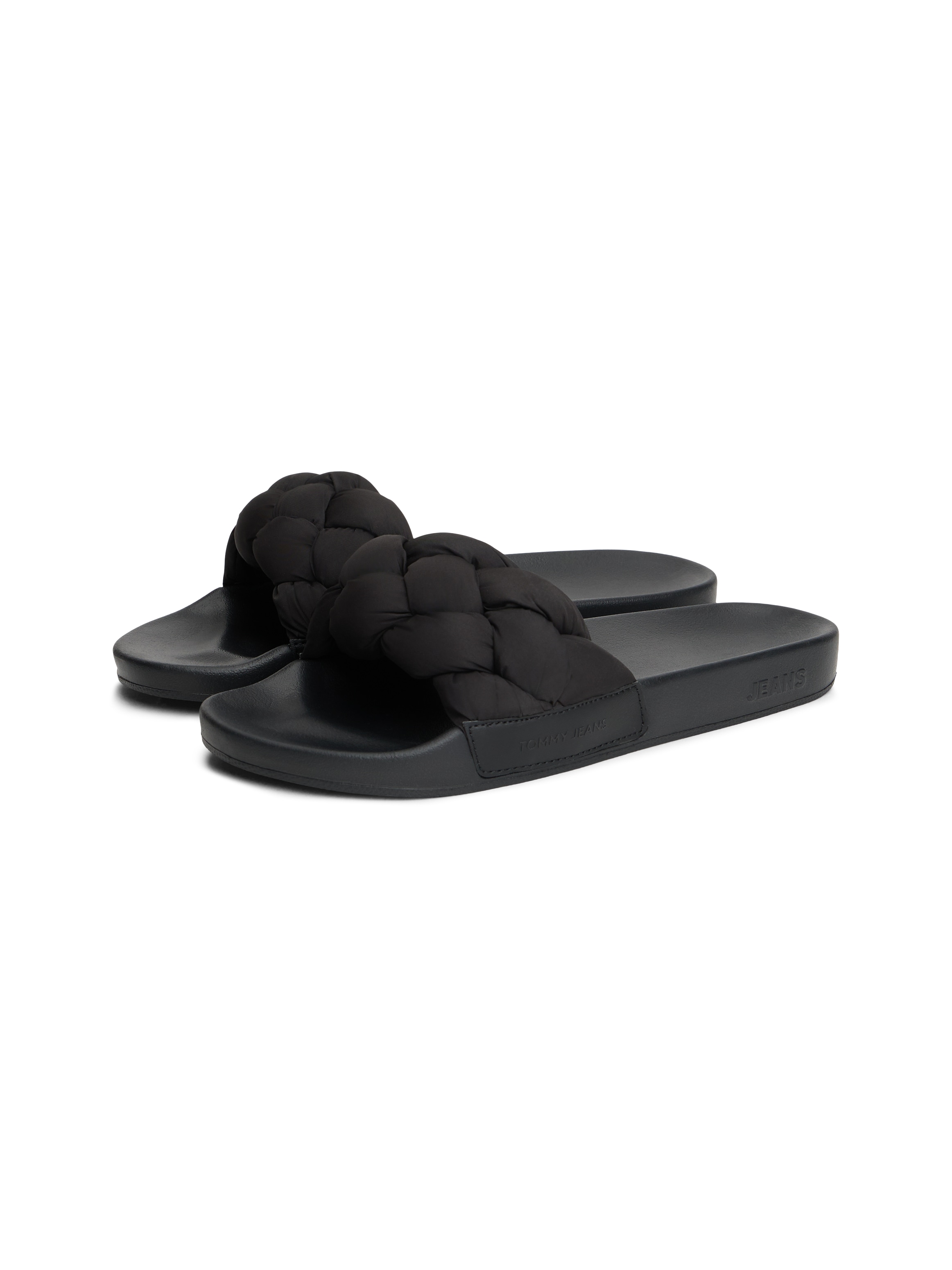 Tommy Jeans Pantolette "TJW BRAIDED SLIDES" Sandale, Pantolette, Flat mit g günstig online kaufen