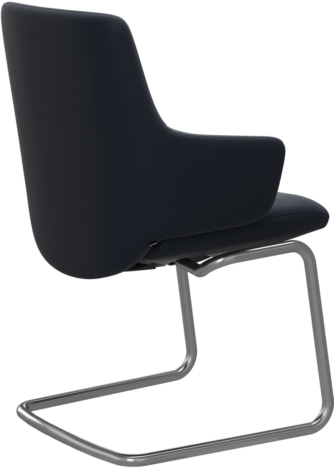 Stressless® Polsterstuhl »Laurel«, Leder PALOMA, Low Back mit Armlehne, Größe L, mit Beinen aus Stahl in Schwarz matt